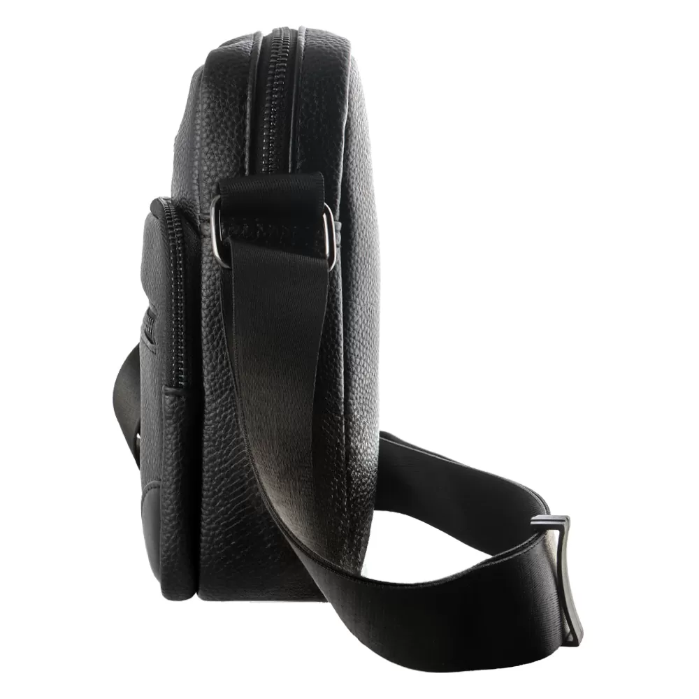 NSP N114 REBEL ΤΣΑΝΤΑΚΙ ΩΜΟΥ/ΧΙΑΣΤΙ 3L ΔΕΡΜΑΤΙΝΟ BLACK - Image 3