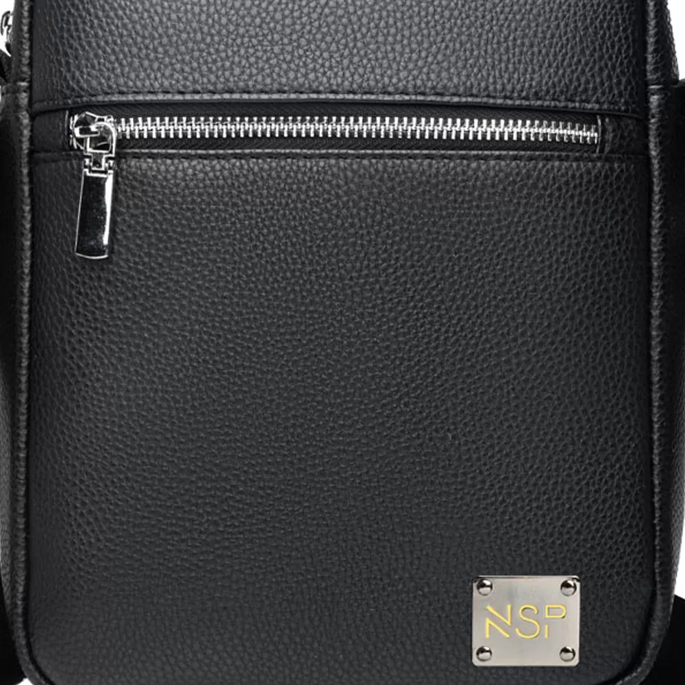 NSP N112 PROFESSIONAL ΤΣΑΝΤΑΚΙ ΩΜΟΥ/ΧΙΑΣΤΙ 4L ΔΕΡΜΑΤΙΝΟ BLACK - Image 9