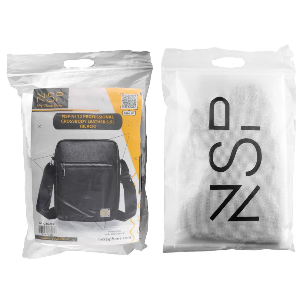 NSP N112 PROFESSIONAL ΤΣΑΝΤΑΚΙ ΩΜΟΥ/ΧΙΑΣΤΙ 4L ΔΕΡΜΑΤΙΝΟ BLACK - Image 11