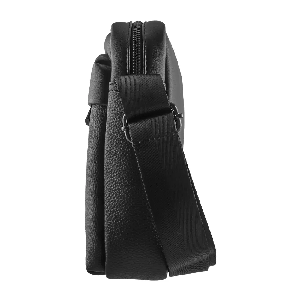 NSP N115 ELEGANT ΤΣΑΝΤΑΚΙ ΩΜΟΥ/ΧΙΑΣΤΙ 4L ΔΕΡΜΑΤΙΝΟ BLACK - Image 3