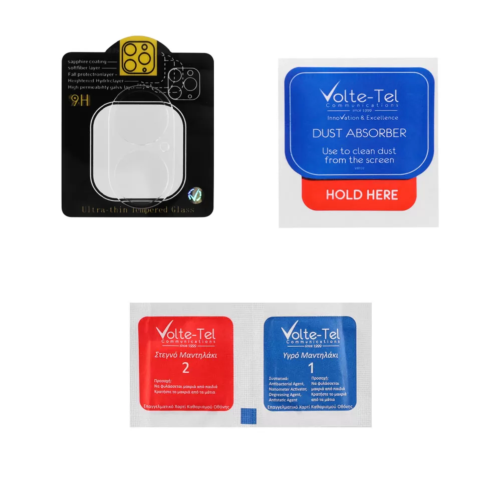 VOLTE-TEL CAMERA GLASS IPHONE 17 6.3in 9H 0.25mm 3D CURVED TRANSPARENT - Image 4