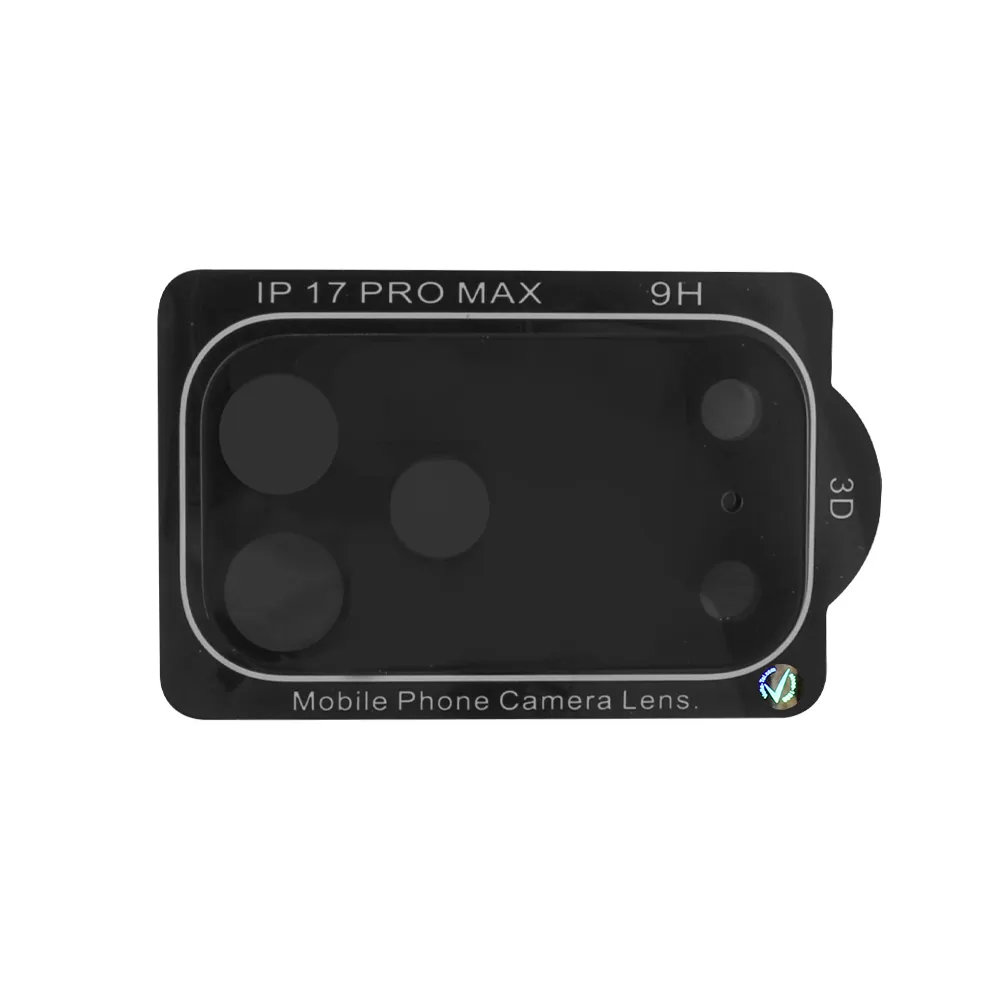 VOLTE-TEL CAMERA GLASS IPHONE 17 PRO 6.3in 9H 0.25mm 3D CURVED BLACK - Image 3