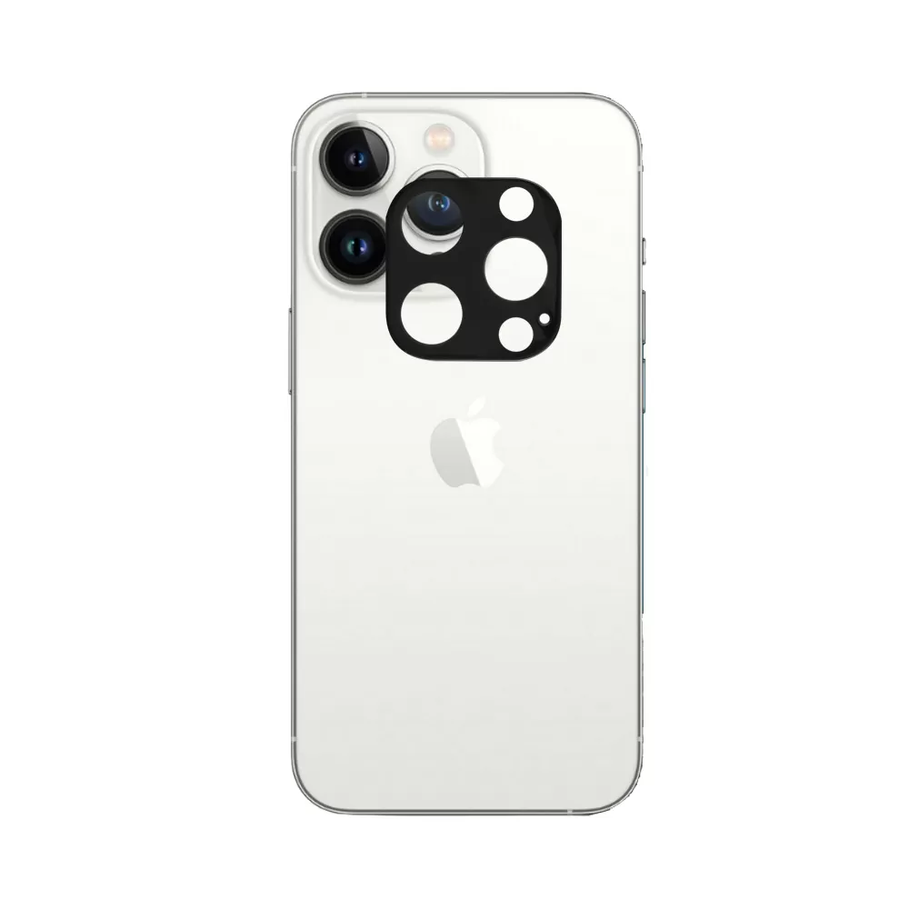 VOLTE-TEL CAMERA GLASS IPHONE 13 PRO 6.1in/IPHONE 13 PRO MAX 6.7in 9H 0.25mm 3D CURVED BLACK - Image 2