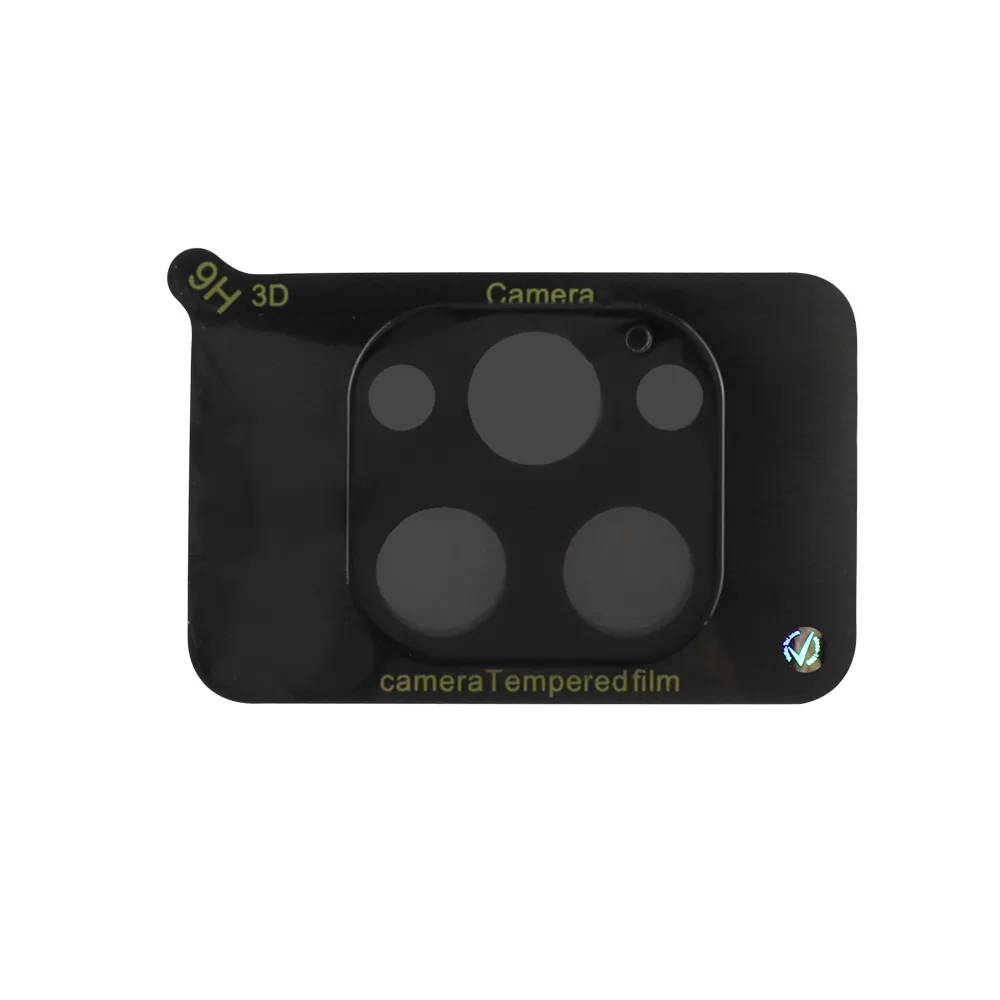 VOLTE-TEL CAMERA GLASS IPHONE 13 PRO 6.1in/IPHONE 13 PRO MAX 6.7in 9H 0.25mm 3D CURVED BLACK - Image 3