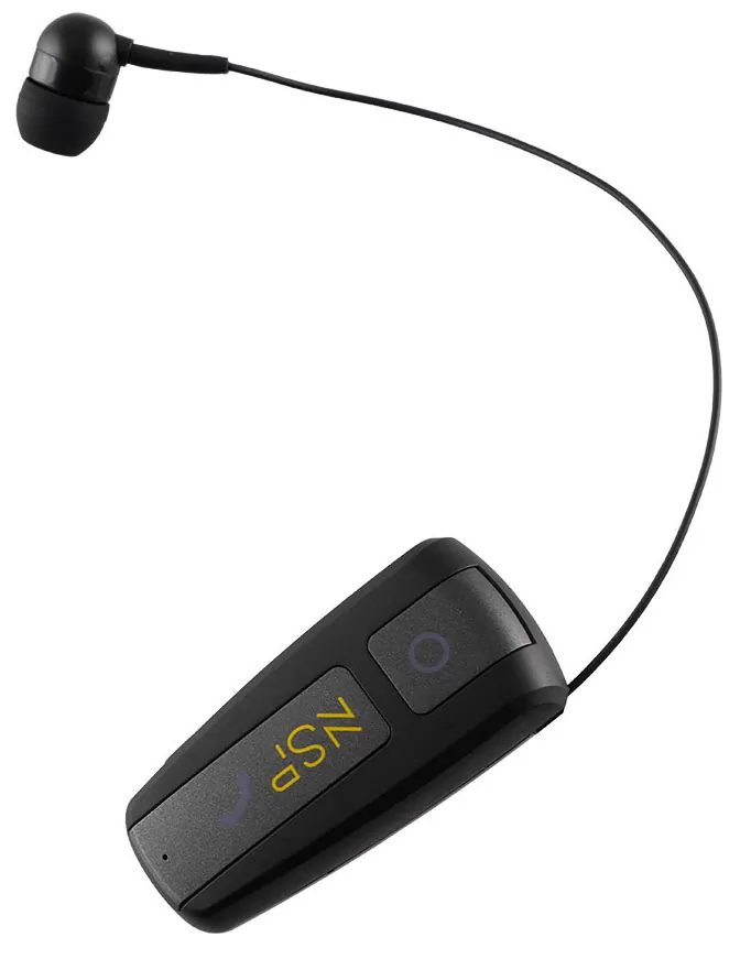 NSP BLUETOOTH BN222 ΠΕΤΟΥ RETRACTABLE CLIP ON HEADSET V6.0 (2 ΣΥΣΚΕΥΩΝ) VIBRATION + ANTI-LOST + STRAP BLACK - Image 5
