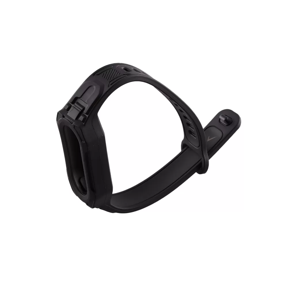 VOLTE-TEL VT153 ΛΟΥΡΑΚΙ ΡΟΛΟΓΙΟΥ ΣΙΛΙΚΟΝΗΣ CONJOINED XIAOMI SMART BAND 5/BAND 6/BAND 7/ BAND 8/ BAND 9/BAND 10 BLACK - Image 2
