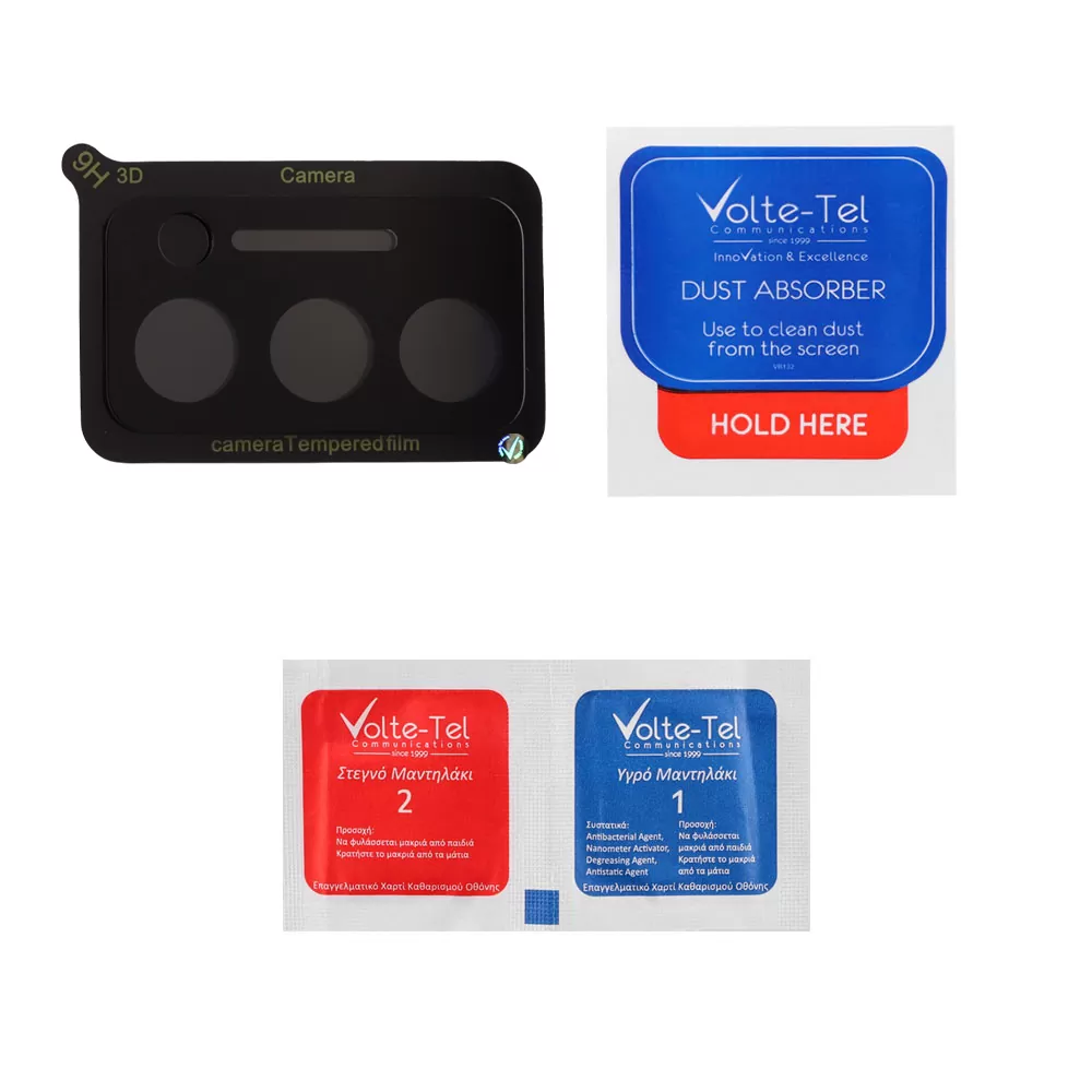 VOLTE-TEL CAMERA GLASS XIAOMI REDMI 15 5G 6.9in 9H 0.25mm 3D CURVED BLACK - Image 4