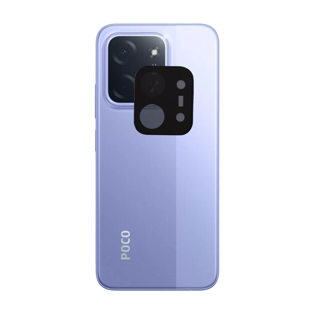 VOLTE-TEL CAMERA GLASS XIAOMI POCO C85 4G/REDMI 15C 4G 6.9in 9H 0.25mm 3D CURVED BLACK - Image 2