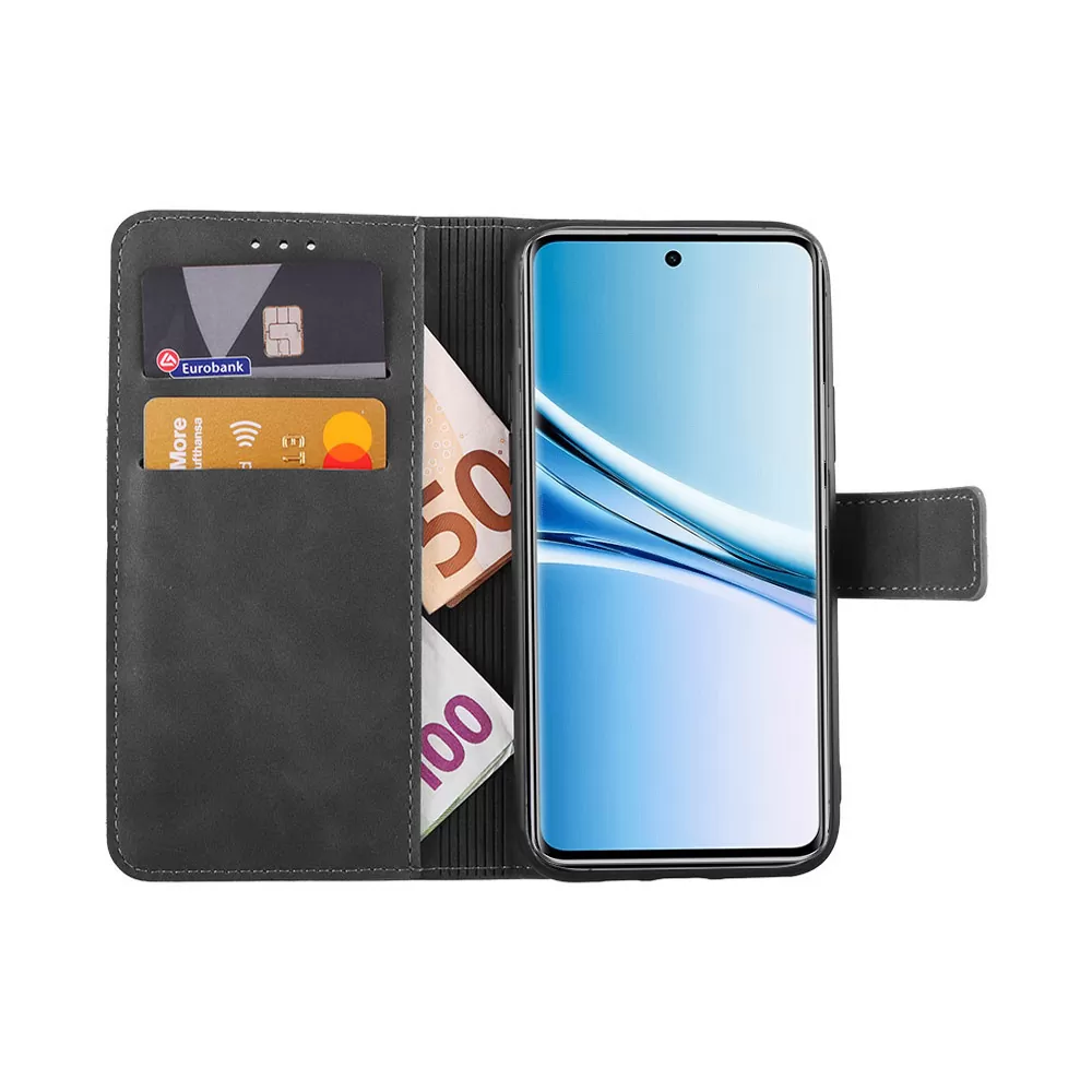 LIME ESSENTIAL ΘΗΚΗ XIAOMI REDMI NOTE 15 4G 6.9in  MAGNET BOOK STAND CLIP GREY - Image 2