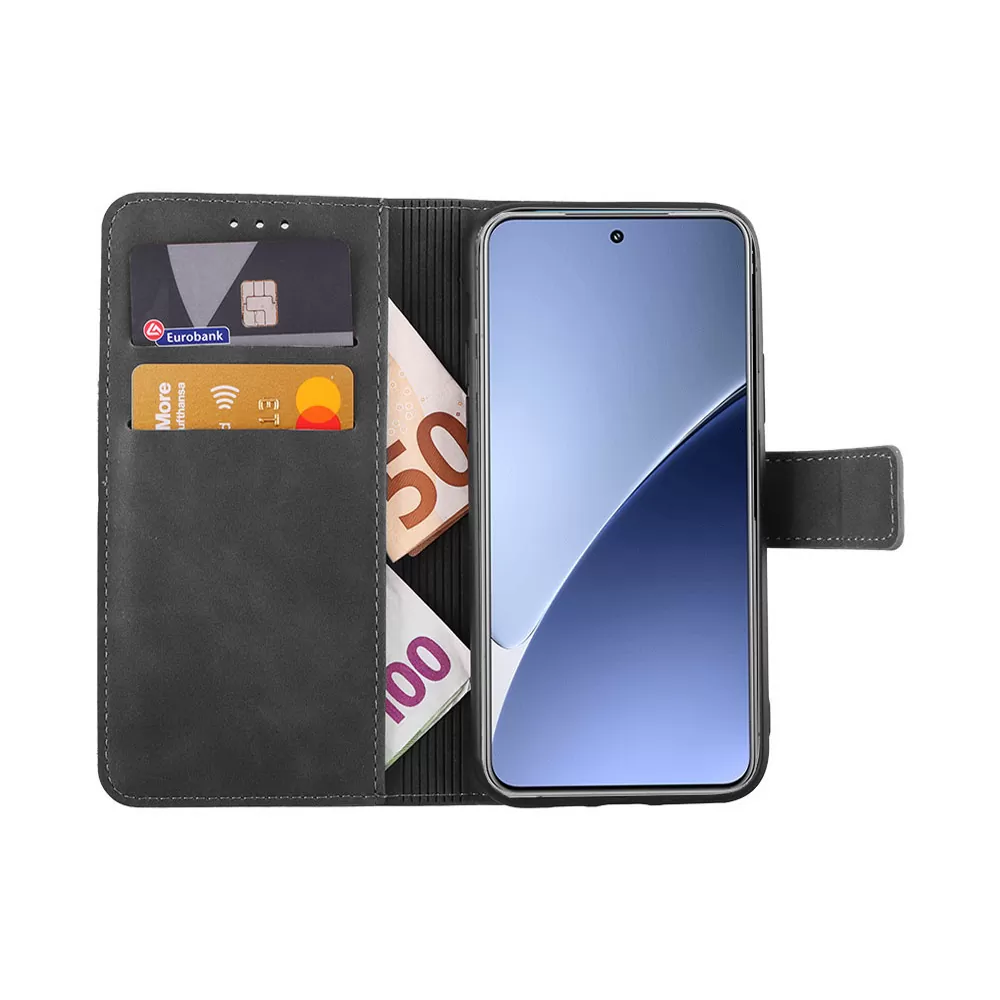 LIME ESSENTIAL ΘΗΚΗ XIAOMI REDMI NOTE 15 PRO 5G 6.83in  MAGNET BOOK STAND CLIP GREY - Image 2