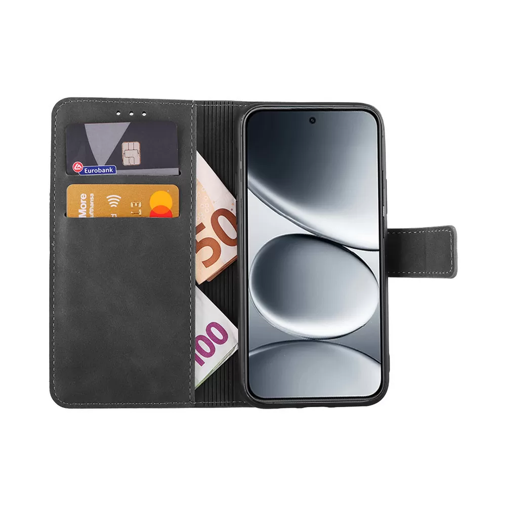 LIME ESSENTIAL ΘΗΚΗ XIAOMI REDMI NOTE 15 PRO PLUS 5G/POCO M8 PRO 5G 6.83in  MAGNET BOOK STAND CLIP GREY - Image 2