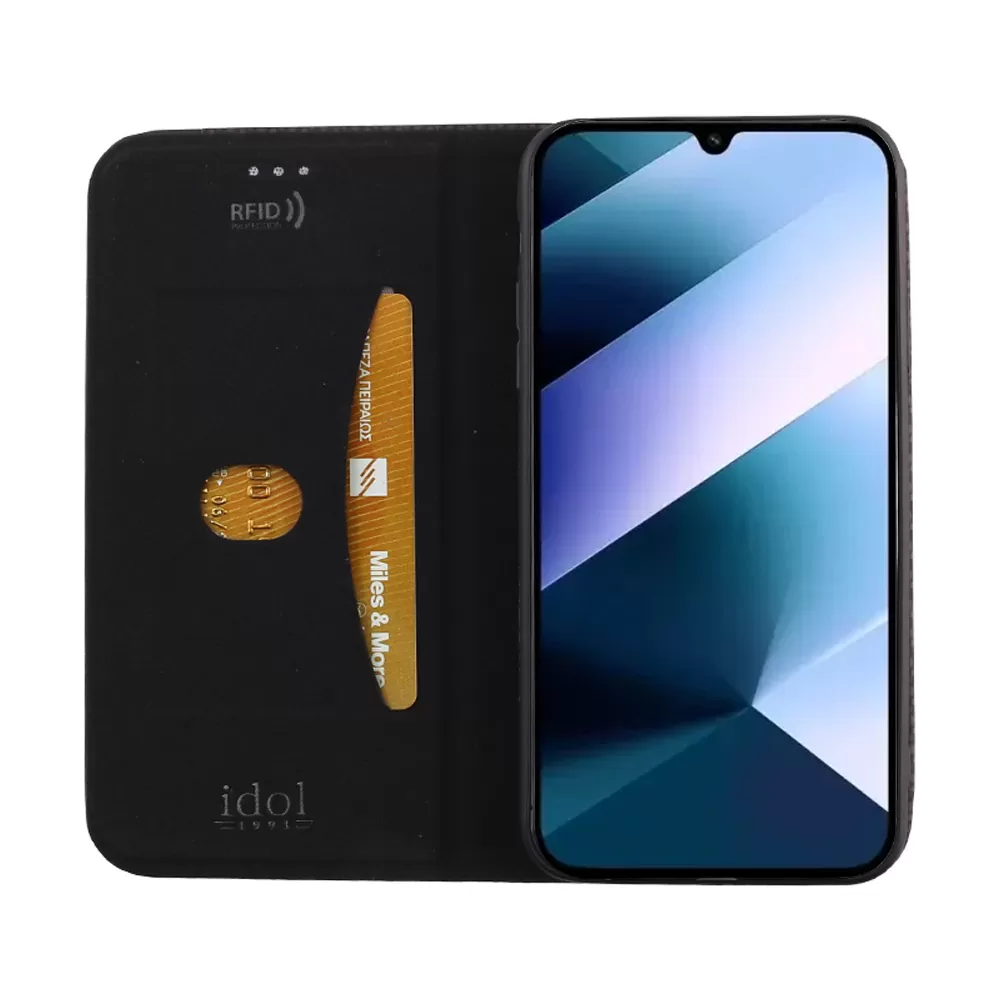 IDOL 1991 ELITE ΘΗΚΗ XIAOMI POCO C85 4G/ REDMI 15C 4G 6.9in ANTI-RFID BOOK STAND BLACK - Image 2