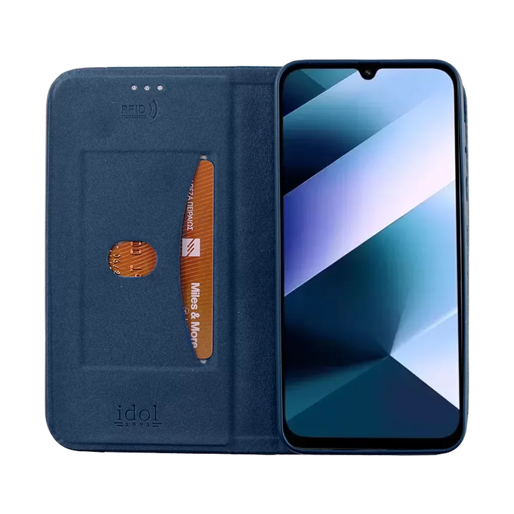IDOL 1991 ELITE ΘΗΚΗ XIAOMI POCO C85 4G/ REDMI 15C 4G 6.9in ANTI-RFID BOOK STAND BLUE - Image 2