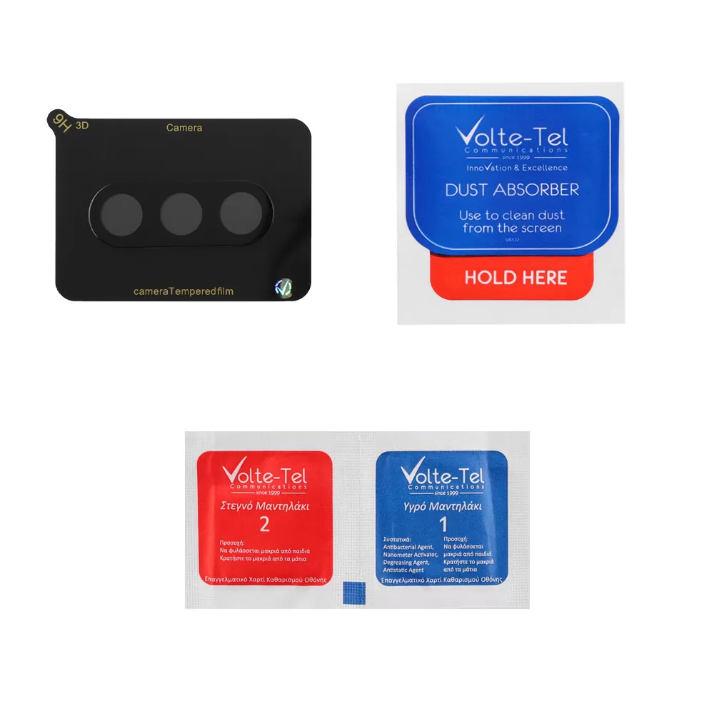 VOLTE-TEL CAMERA GLASS SAMSUNG S26 5G/S26 PLUS 5G 6.3in 9H 0.25mm 3D CURVED BLACK - Image 4