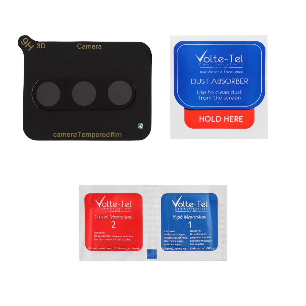 VOLTE-TEL CAMERA GLASS SAMSUNG A17 4G A175/A17 5G A176/M17 5G M176 6.7in 9H 0.25mm 3D CURVED BLACK - Image 4