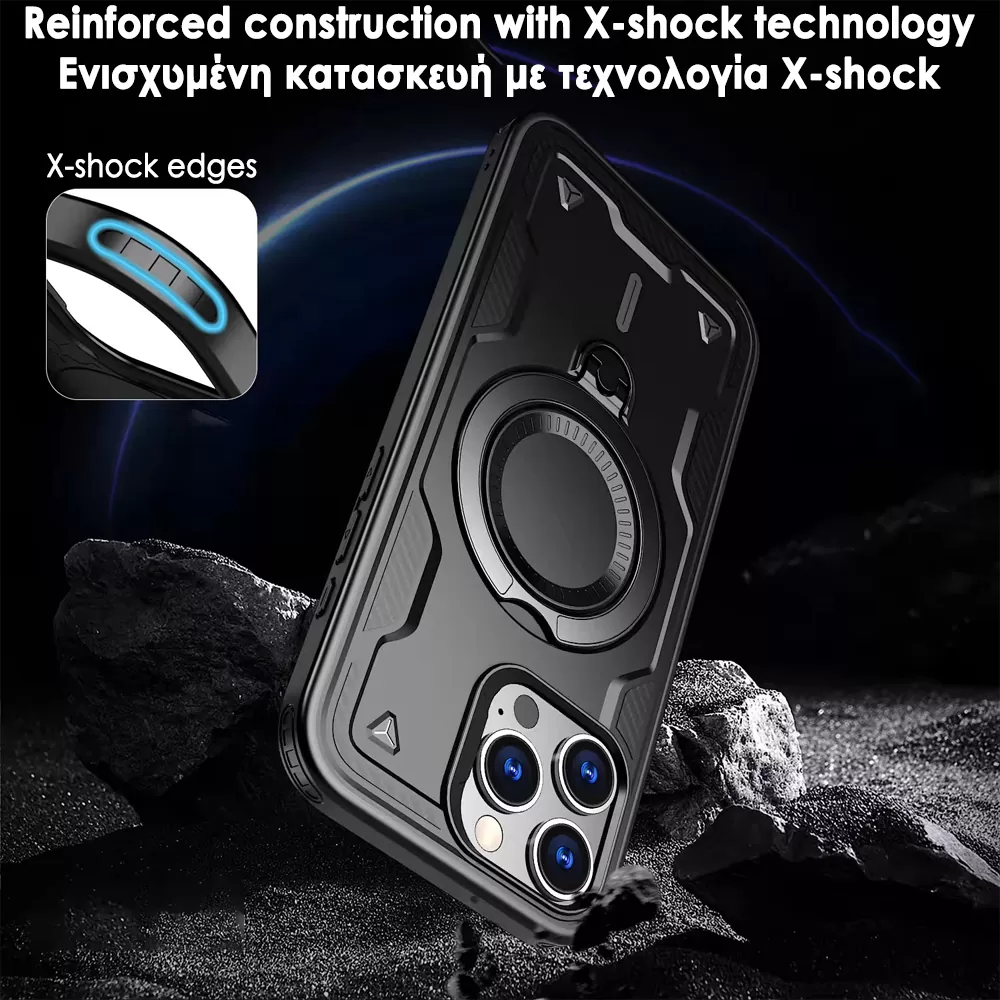 IDOL 1991 ARMOR TPU ΘΗΚΗ SAMSUNG S25 5G S931 6.2in HYPER MAGSAFE STAND CAMERA GUARD BLUE - Image 5