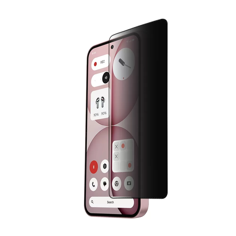 IDOL 1991 PRIVACY ANTISPY TEMPERED GLASS NOTHING PHONE 4a 6.78in 9H 0.25mm SEMI CURVED FULL GLUE BLACK - Image 2