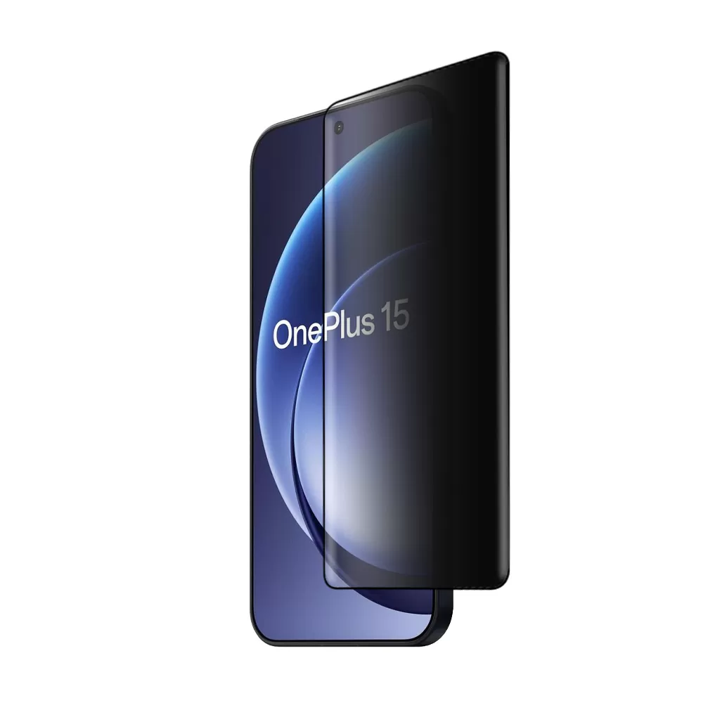 IDOL 1991 PRIVACY ANTISPY TEMPERED GLASS ONEPLUS 15 5G 6.78in 9H 0.25mm SEMI CURVED FULL GLUE FINGER UNLOCK BLACK - Image 2