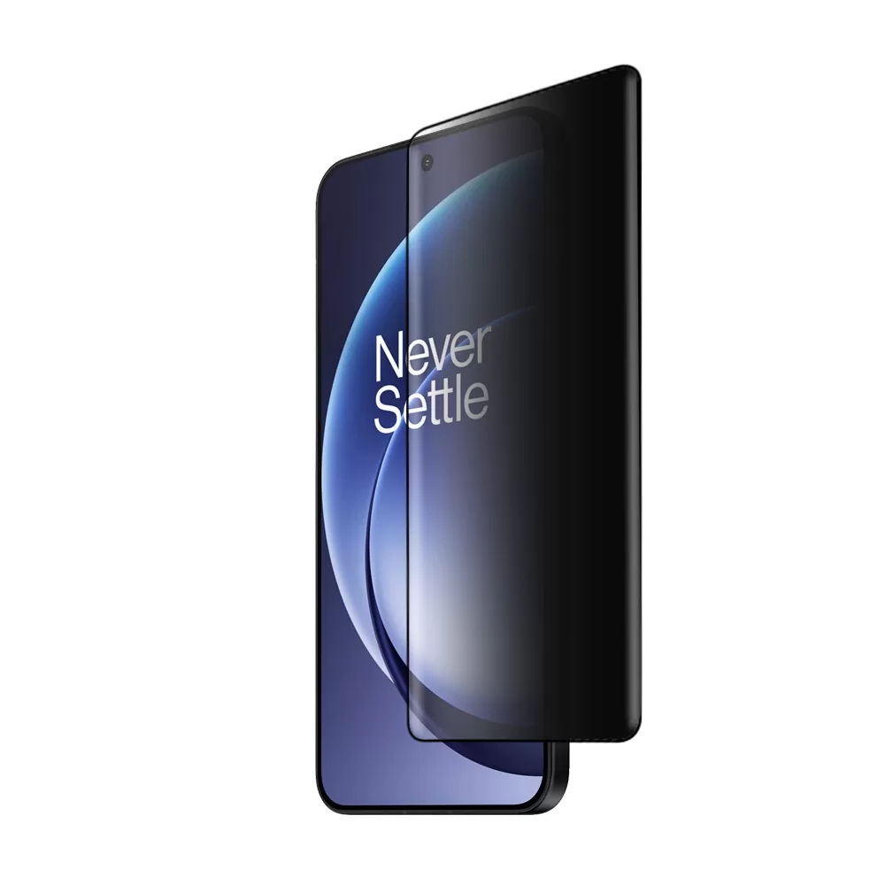 IDOL 1991 PRIVACY ANTISPY TEMPERED GLASS ONEPLUS 15R 5G 6.83in 9H 0.25mm SEMI CURVED FULL GLUE FINGER UNLOCK BLACK - Image 3