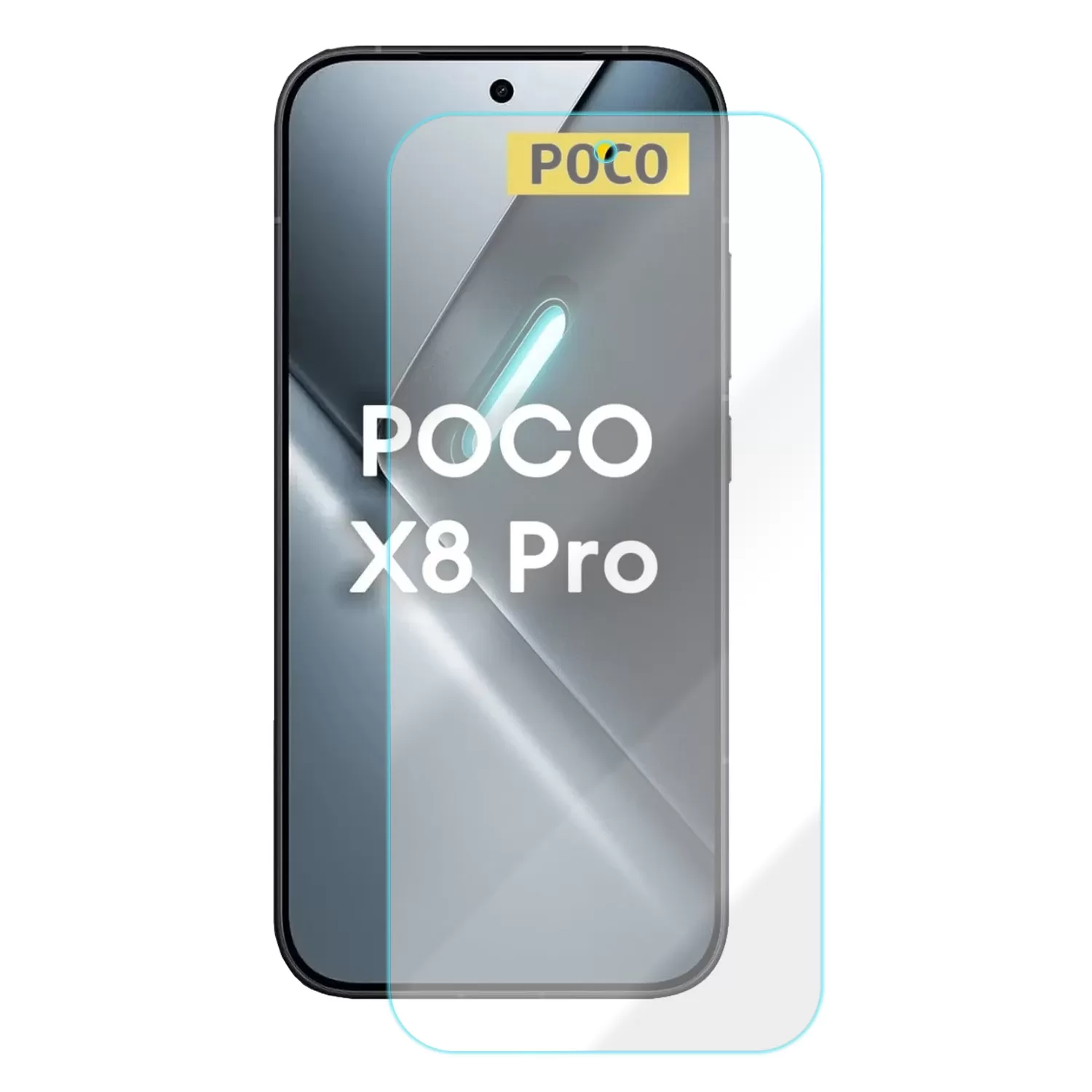 VOLTE-TEL TEMPERED GLASS XIAOMI POCO X8 PRO 6.59in 9H 0.30mm 2.5D FULL GLUE - Image 2