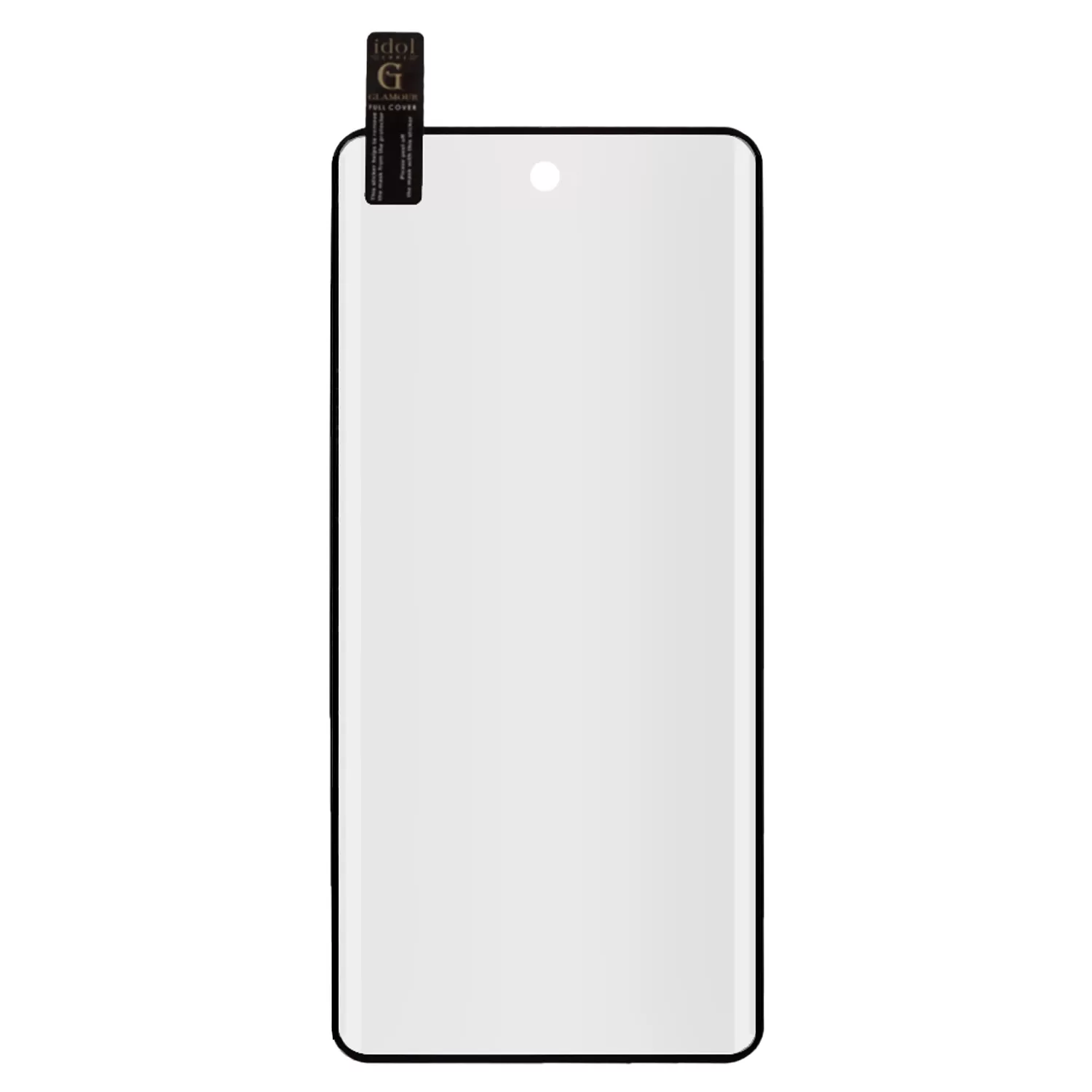 IDOL 1991 GLAMOUR TEMPERED GLASS MOTOROLA SIGNATURE 5G 6.8in 9H 0.30mm FULL COVER 3D EDGE GLUE FINGER UNLOCK BLACK - Image 3