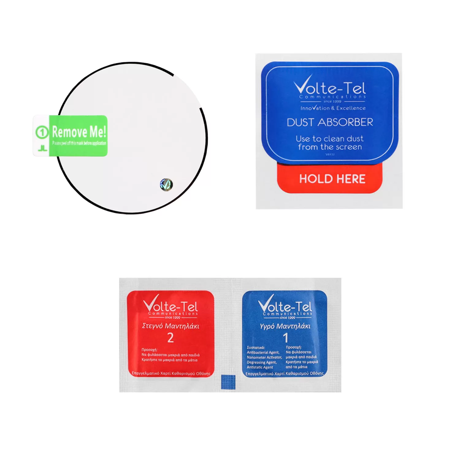 VOLTE-TEL PLEXI TEMPERED GLASS GARMIN INSTINCT 3 50mm 3D EDGE 1.1in 0.30mm FULL GLUE FULL COVER BLACK - Image 3
