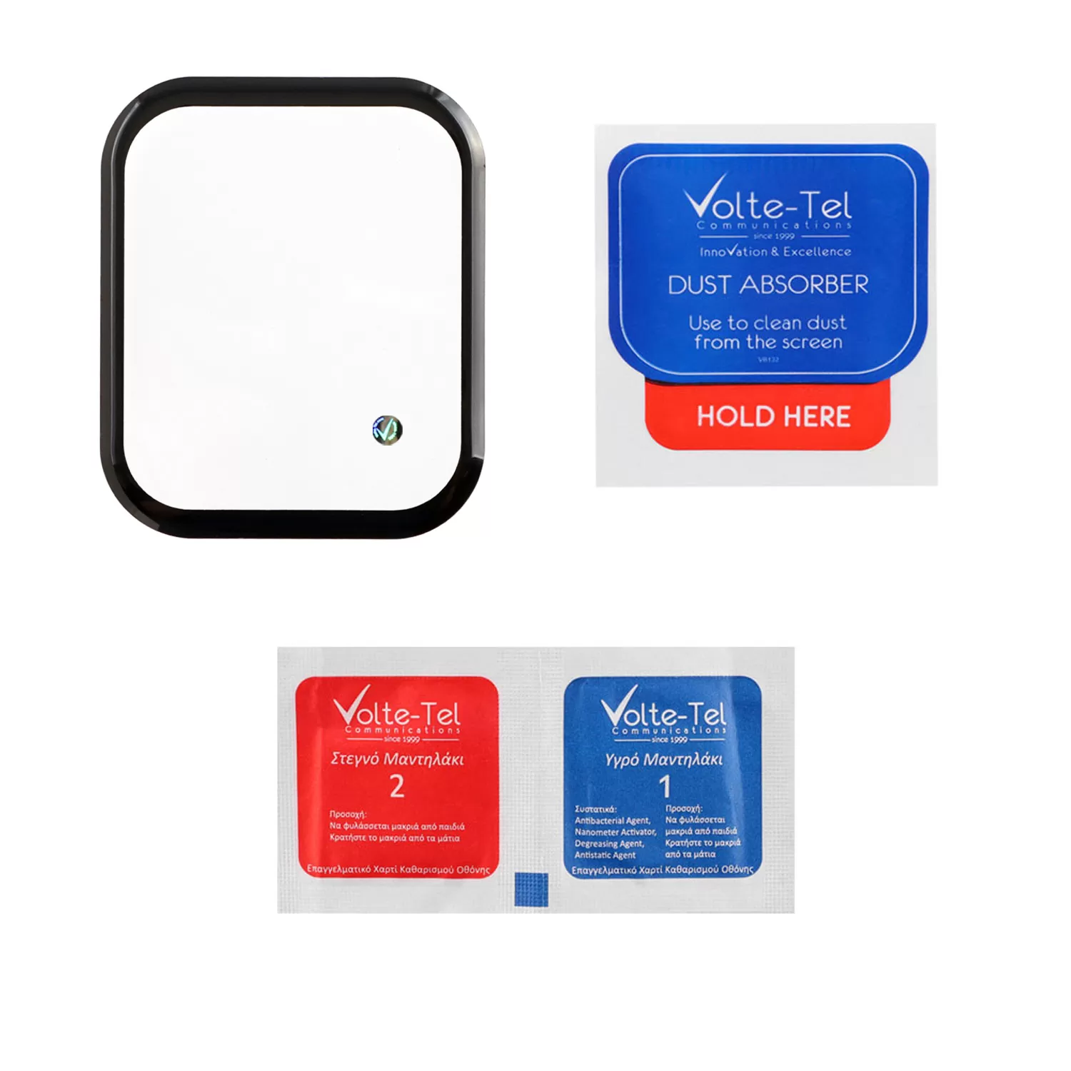 VOLTE-TEL PLEXI TEMPERED GLASS HONOR WATCH 2i 45mm 3D EDGE 1.85in 0.30mm FULL GLUE FULL COVER BLACK - Image 3