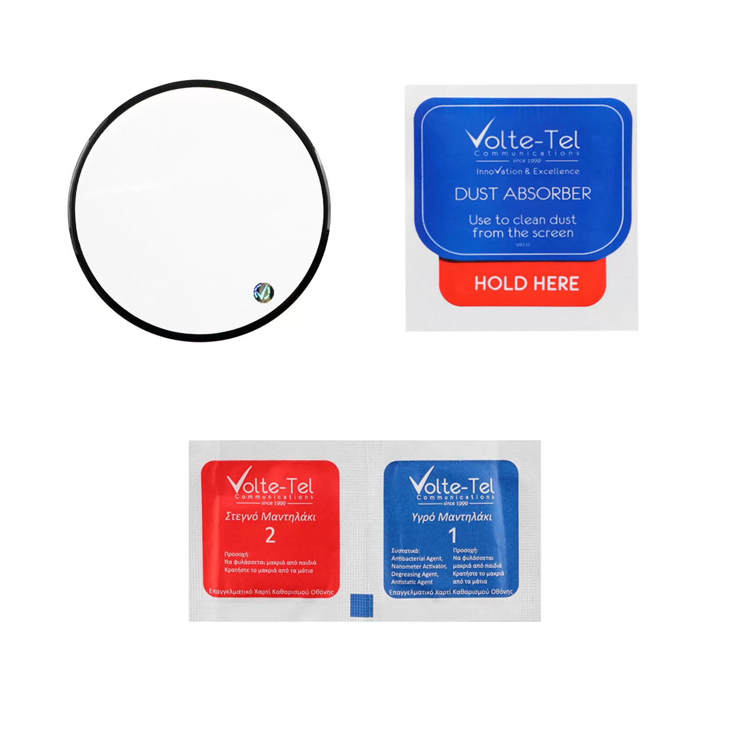 VOLTE-TEL PLEXI TEMPERED GLASS HUAWEI WATCH GT 6 41mm 3D EDGE 1.32in 0.30mm FULL GLUE FULL COVER BLACK - Image 3