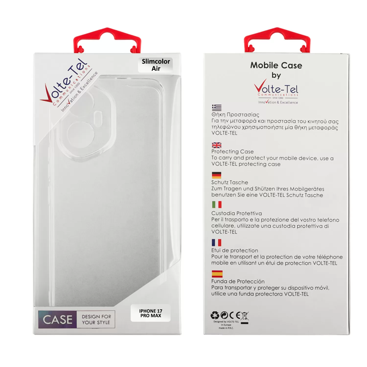 VOLTE-TEL ΘΗΚΗ IPHONE 17 PRO MAX 6.9" SLIMCOLOR AIR TPU FULL CAMERA PROTECTION ΔΙΑΦΑΝΗ - Image 6
