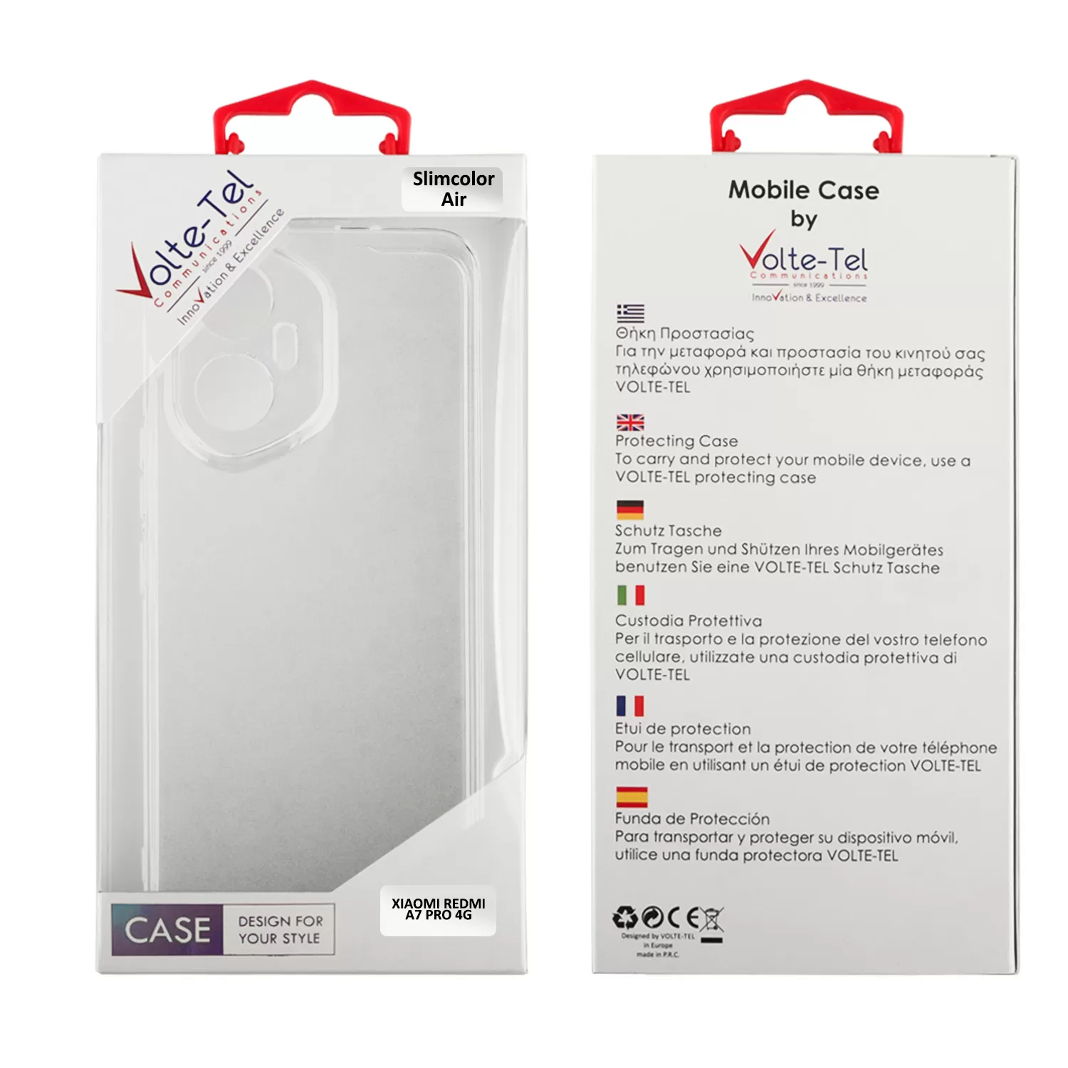 VOLTE-TEL ΘΗΚΗ XIAOMI REDMI A7 PRO 4G 6.9" SLIMCOLOR AIR TPU FULL CAMERA PROTECTION ΔΙΑΦΑΝΗ - Image 6
