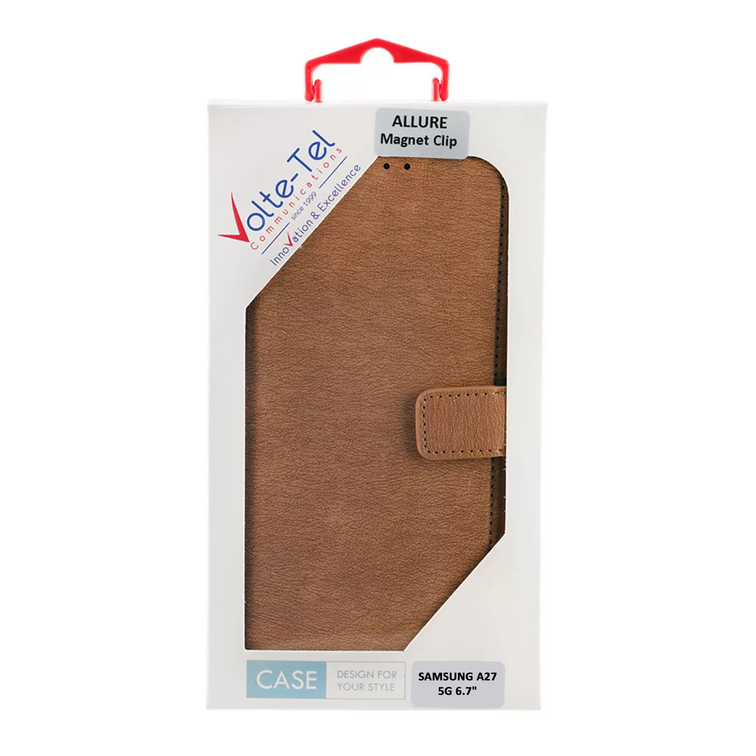VOLTE-TEL ALLURE ΘΗΚΗ SAMSUNG A27 5G A276 6.7in  MAGNET BOOK STAND CLIP GOLD - Image 6