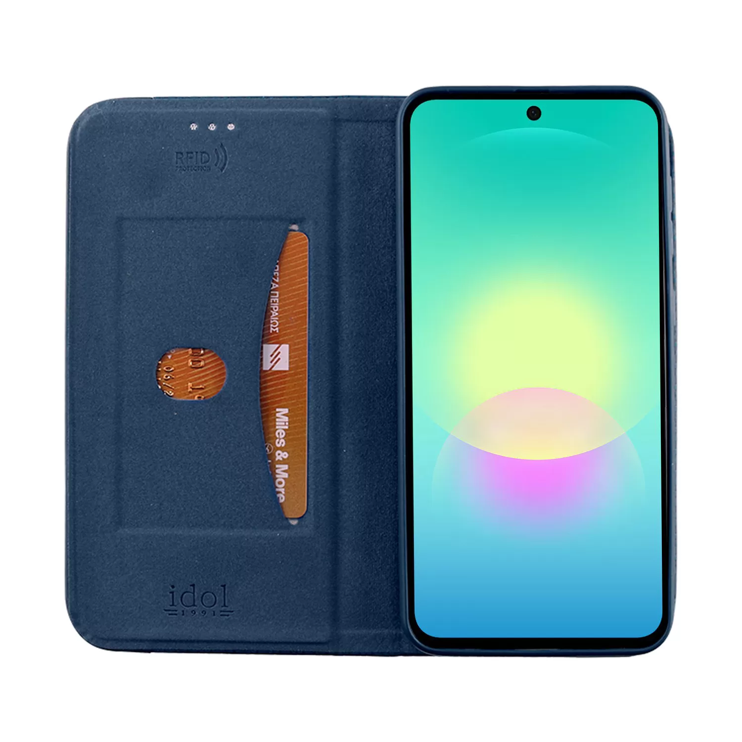 IDOL 1991 ELITE ΘΗΚΗ SAMSUNG A27 5G A276 6.7in  ANTI-RFID BOOK STAND BLUE - Image 2