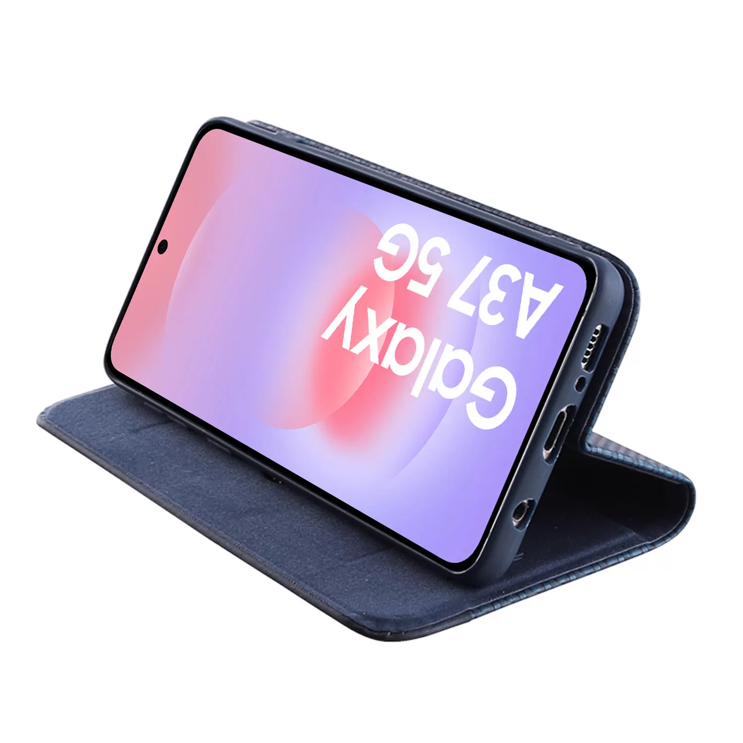 IDOL 1991 ELITE ΘΗΚΗ SAMSUNG A37 5G A376 6.7in  ANTI-RFID BOOK STAND BLUE - Image 5