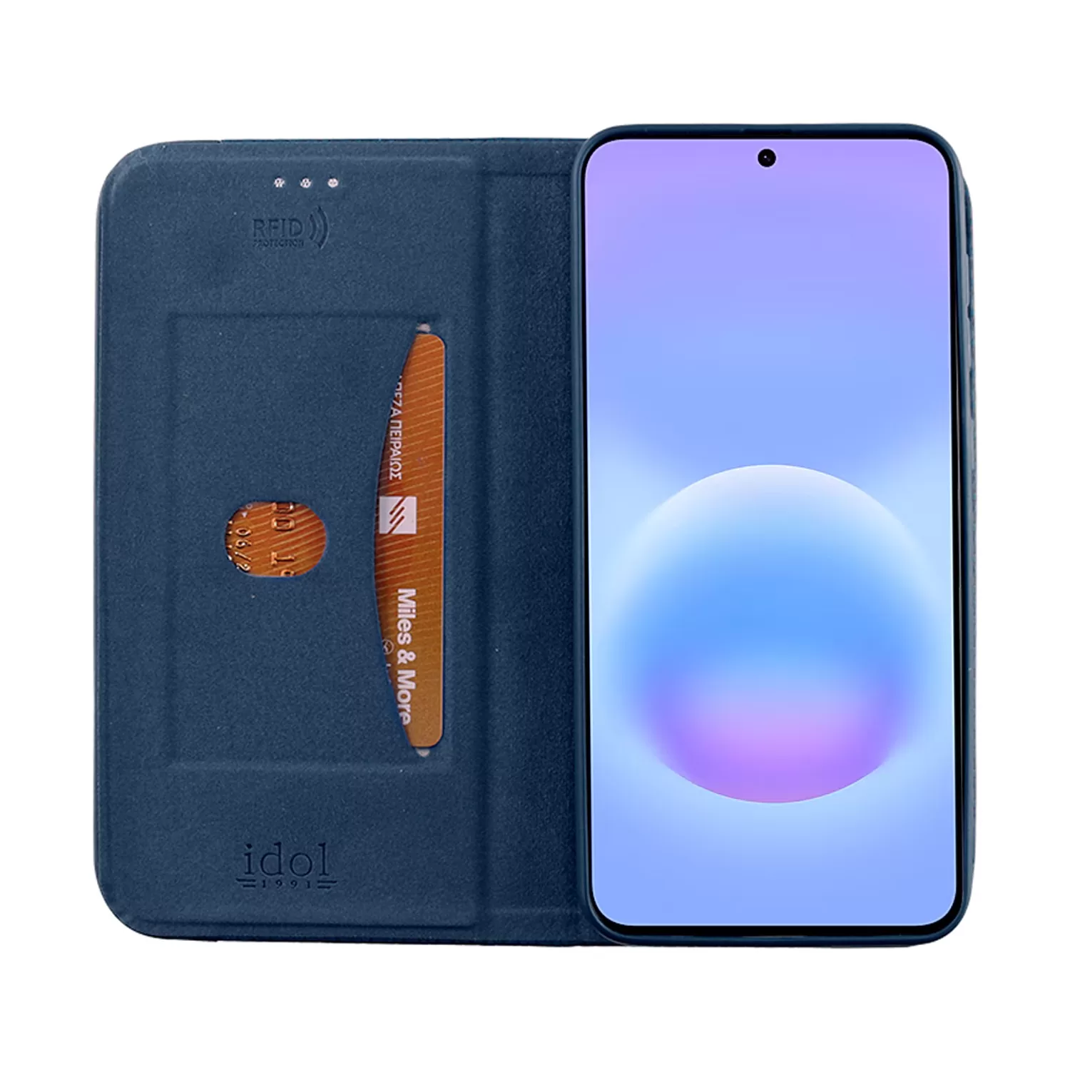 IDOL 1991 ELITE ΘΗΚΗ SAMSUNG A57 5G A576 6.7in  ANTI-RFID BOOK STAND BLUE - Image 2