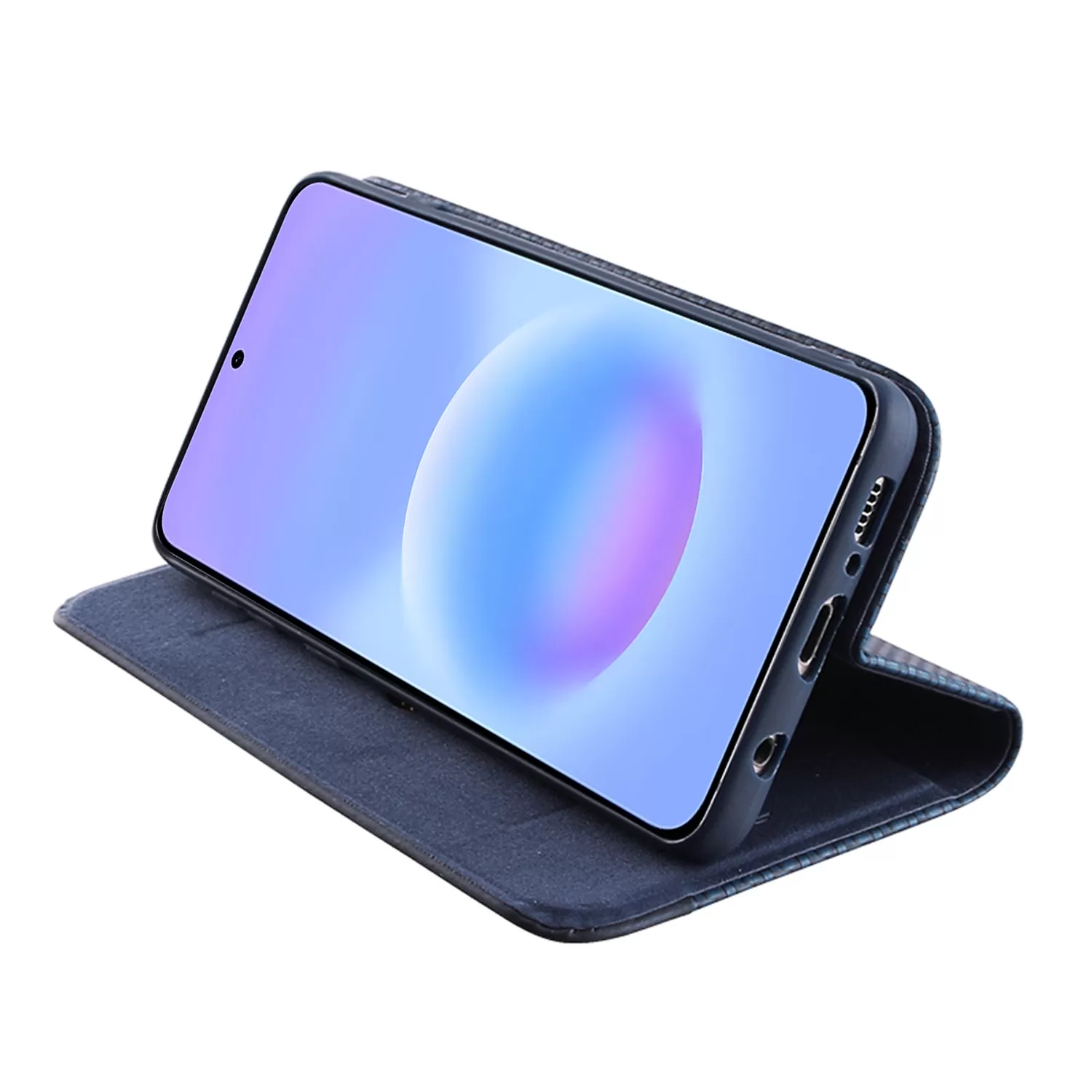 IDOL 1991 ELITE ΘΗΚΗ SAMSUNG A57 5G A576 6.7in  ANTI-RFID BOOK STAND BLUE - Image 5