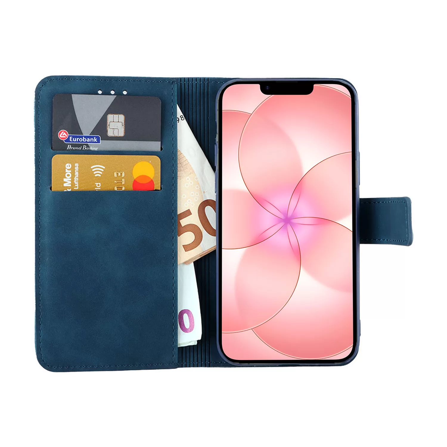LIME ESSENTIAL ΘΗΚΗ IPHONE 17e 6.1in MAGNET BOOK STAND CLIP DARK BLUE - Image 2