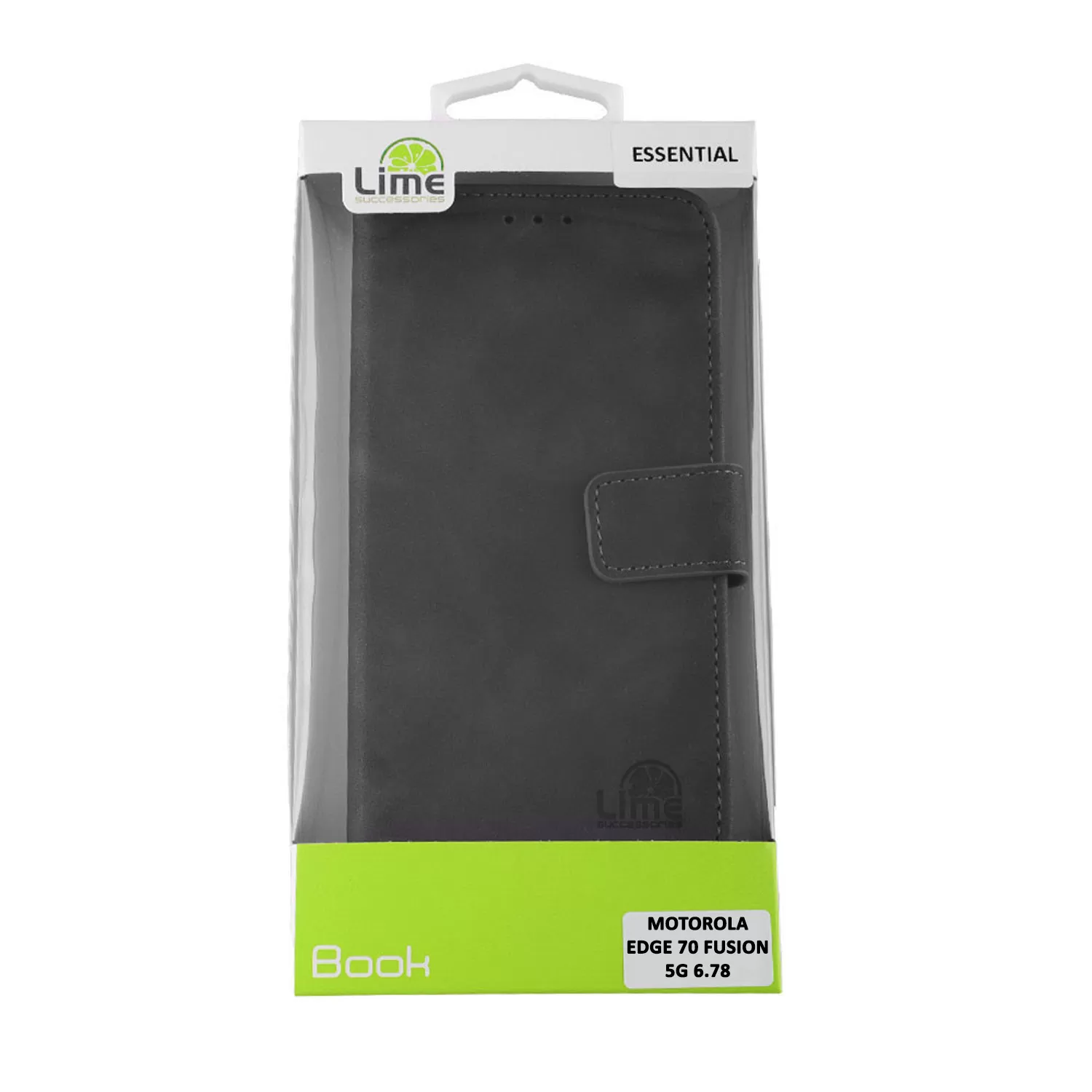 LIME ESSENTIAL ΘΗΚΗ MOTOROLA EDGE 70 FUSION 5G 6.78in MAGNET BOOK STAND CLIP GREY - Image 5