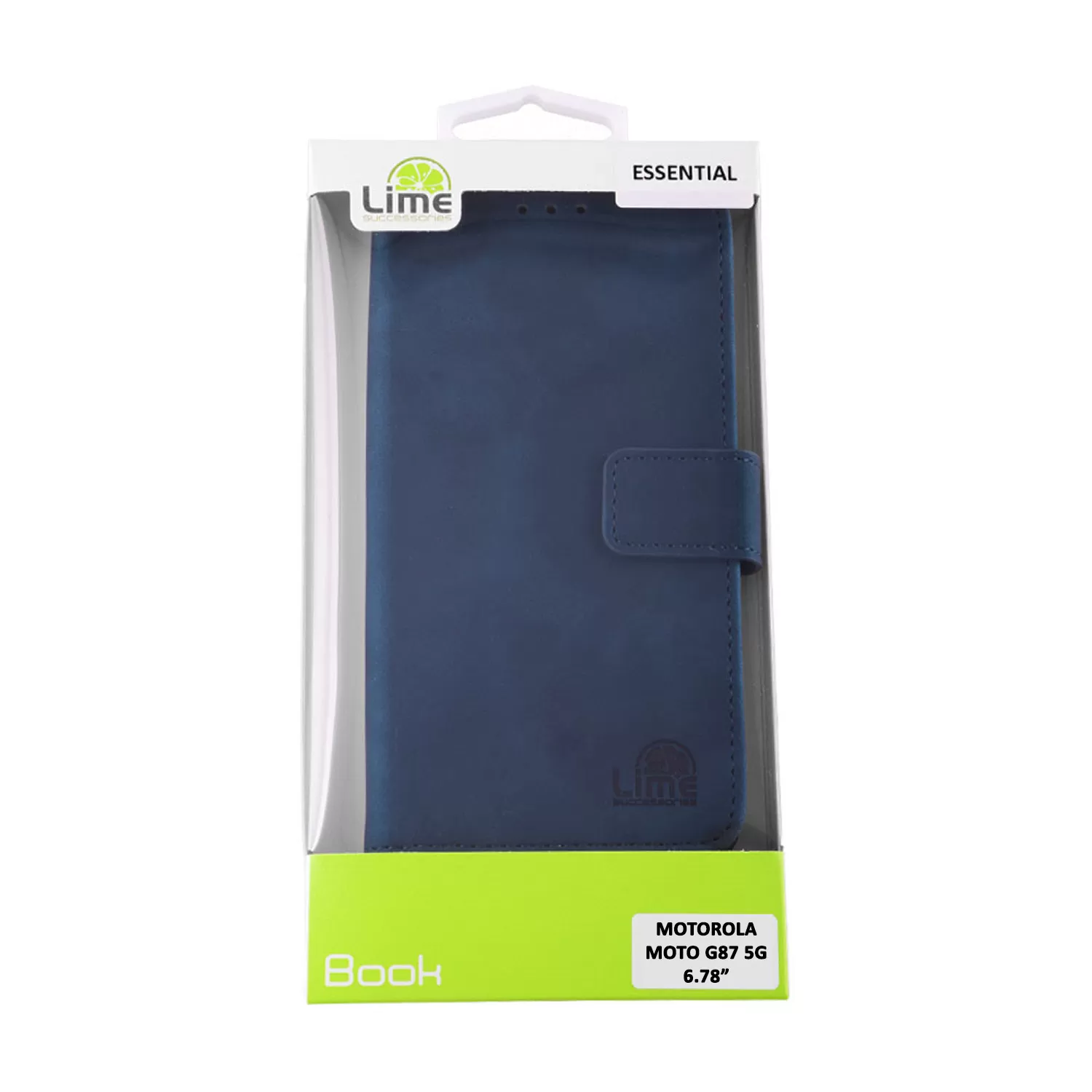 LIME ESSENTIAL ΘΗΚΗ MOTOROLA MOTO G87 5G XT2621-6 6.78in MAGNET BOOK STAND CLIP DARK BLUE - Image 5