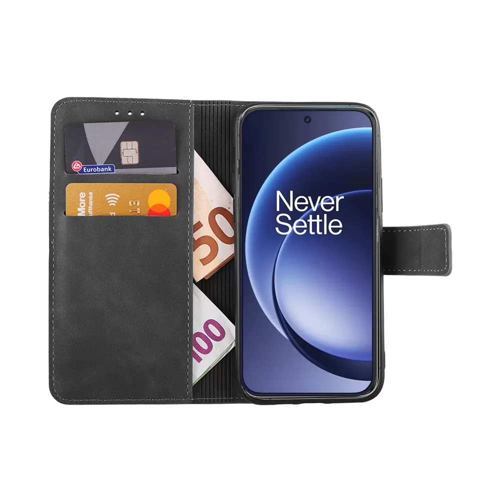 LIME ESSENTIAL ΘΗΚΗ ONEPLUS 15R 5G 6.83in MAGNET BOOK STAND CLIP GREY - Image 2