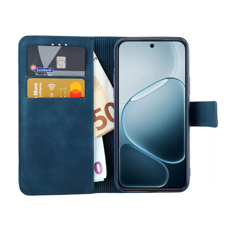 LIME ESSENTIAL ΘΗΚΗ OPPO A6 PRO 5G 6.57in MAGNET BOOK STAND CLIP DARK BLUE - Image 2