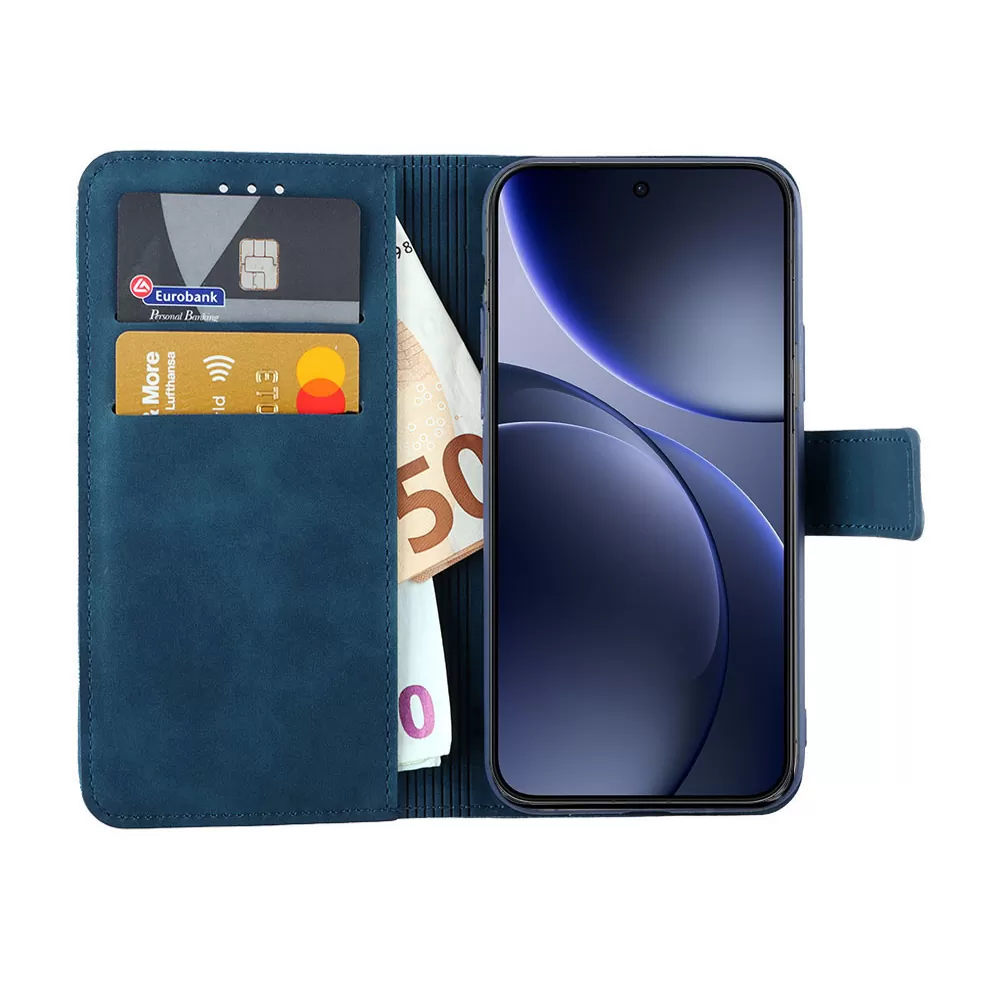LIME ESSENTIAL ΘΗΚΗ OPPO FIND X9 5G 6.59in MAGNET BOOK STAND CLIP DARK BLUE - Image 2