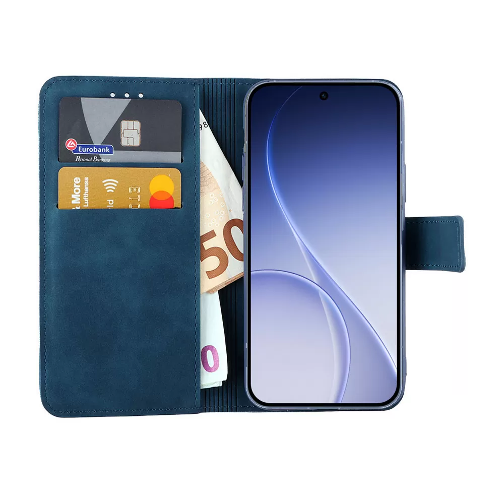 LIME ESSENTIAL ΘΗΚΗ OPPO RENO15 PRO 5G 6.32in MAGNET BOOK STAND CLIP DARK BLUE - Image 2