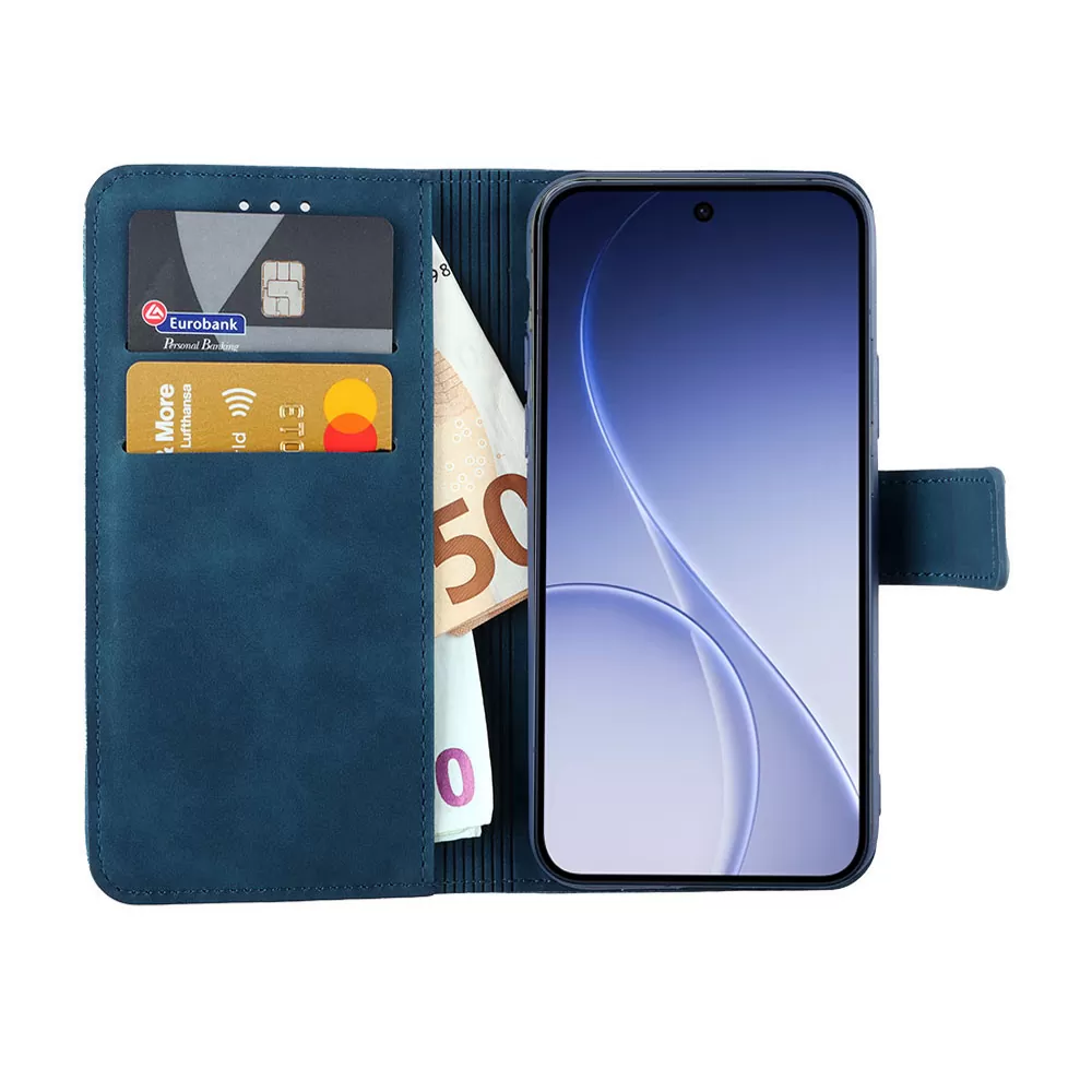 LIME ESSENTIAL ΘΗΚΗ OPPO RENO15 5G 6.59in MAGNET BOOK STAND CLIP DARK BLUE - Image 2