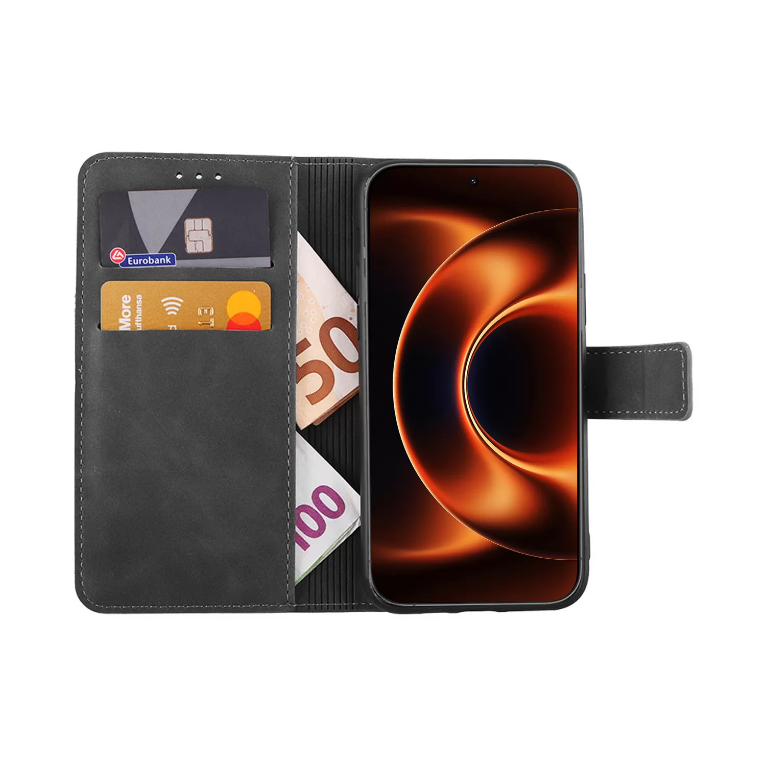 LIME ESSENTIAL ΘΗΚΗ XIAOMI 17 ULTRA 5G 6.9in MAGNET BOOK STAND CLIP GREY - Image 2
