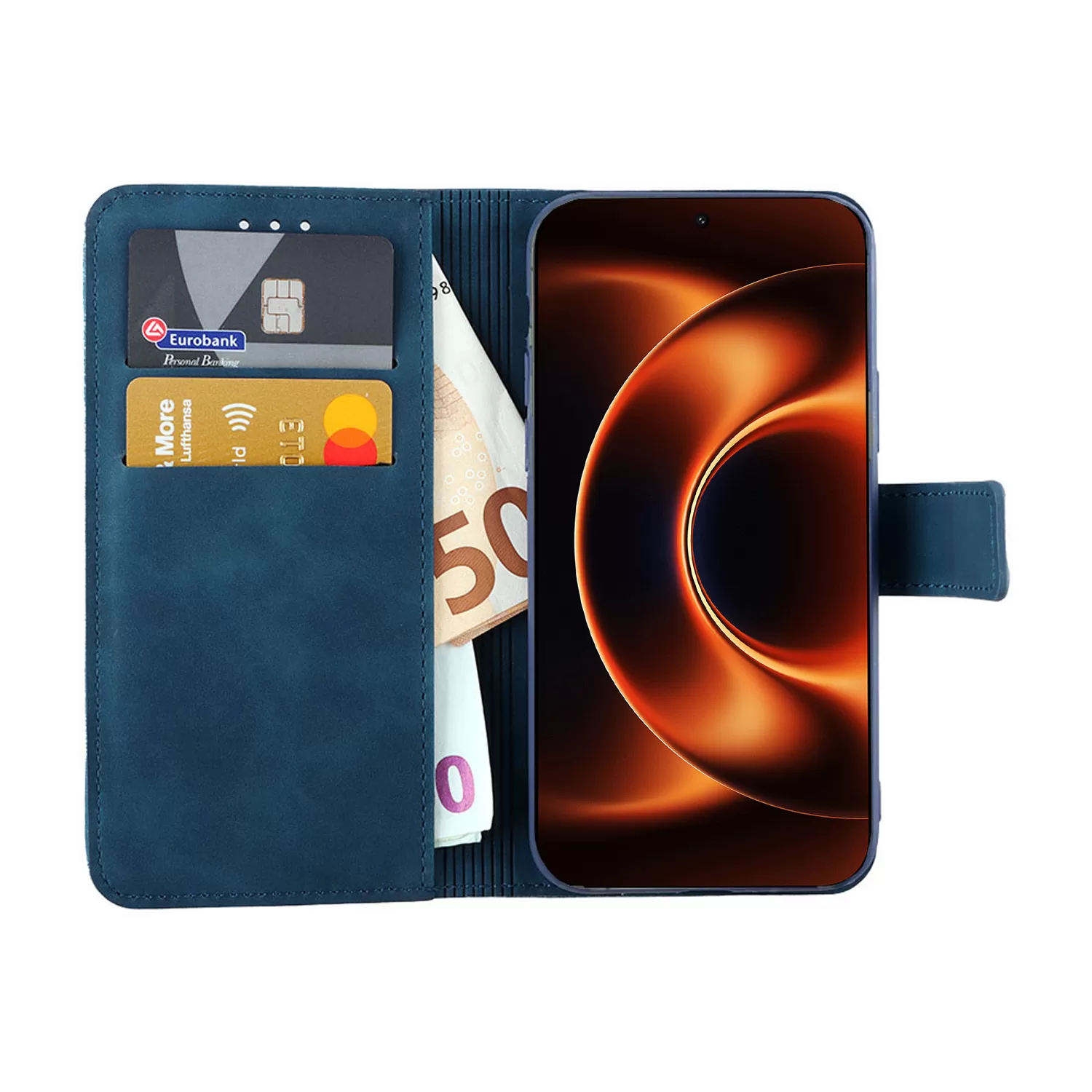 LIME ESSENTIAL ΘΗΚΗ XIAOMI 17 ULTRA 5G 6.9in MAGNET BOOK STAND CLIP DARK BLUE - Image 2