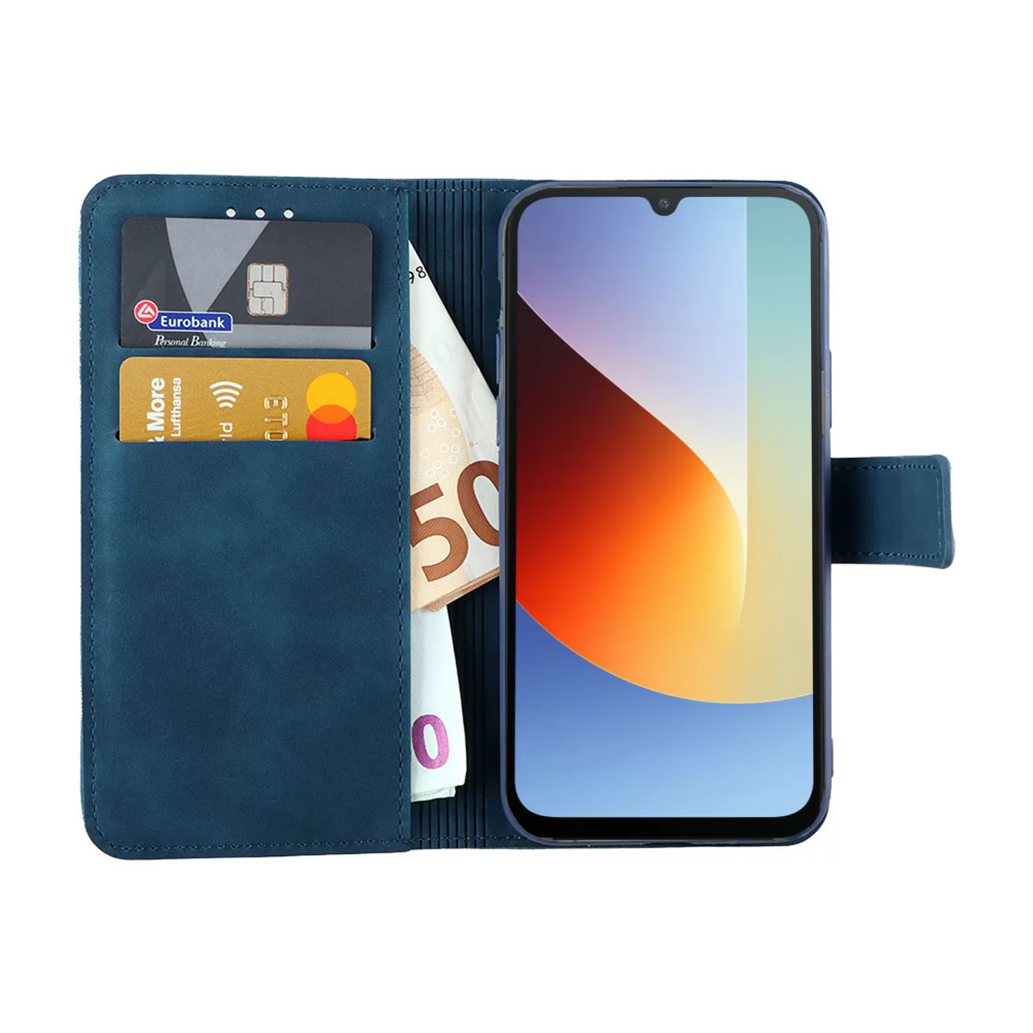 LIME ESSENTIAL ΘΗΚΗ XIAOMI REDMI A7 PRO 4G 6.9in MAGNET BOOK STAND CLIP DARK BLUE - Image 2