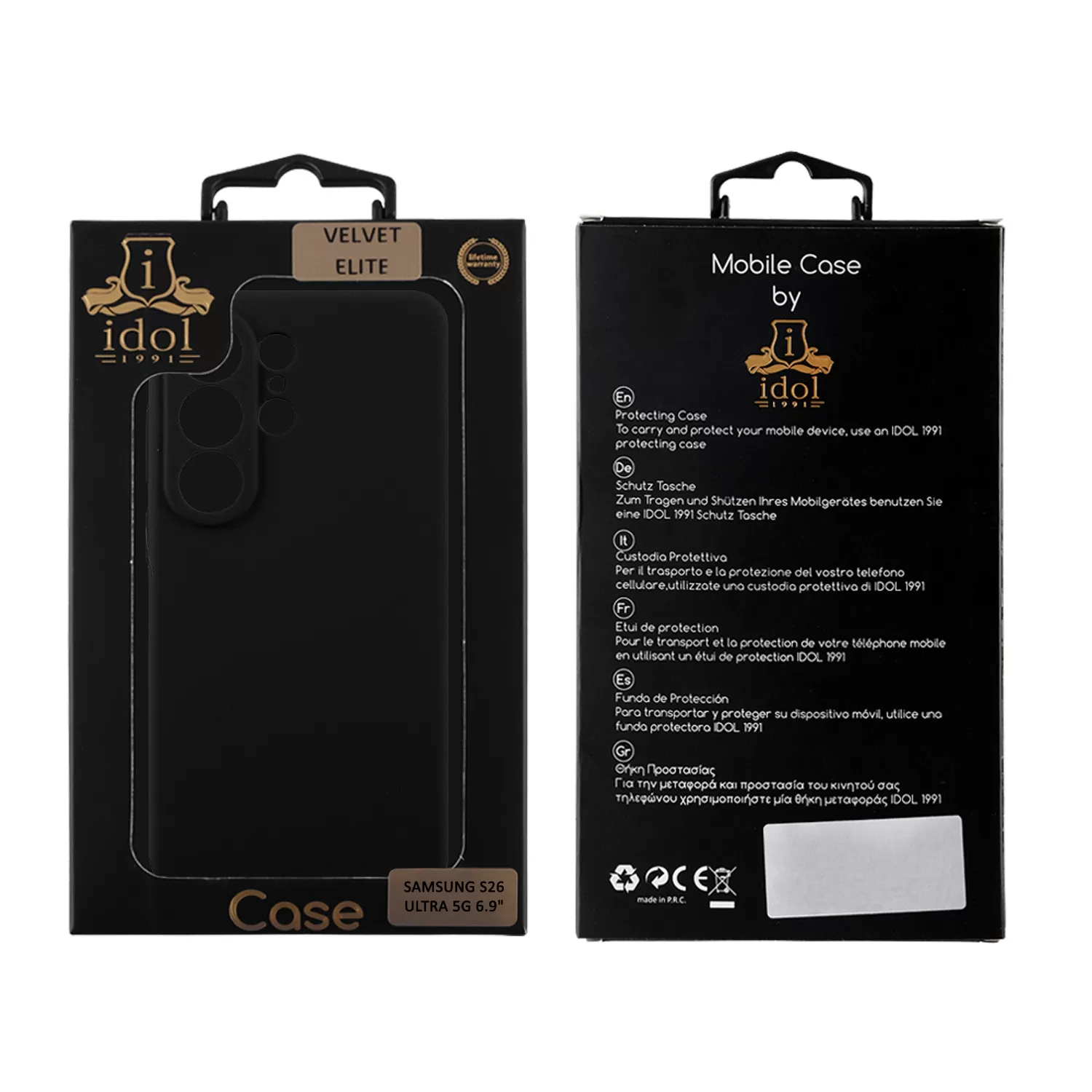 IDOL 1991 VELVET ELITE TPU ΘΗΚΗ SAMSUNG S26 ULTRA 5G S948 6.9in 4 SIDE FULL CAMERA PROTECTION BLACK - Image 8
