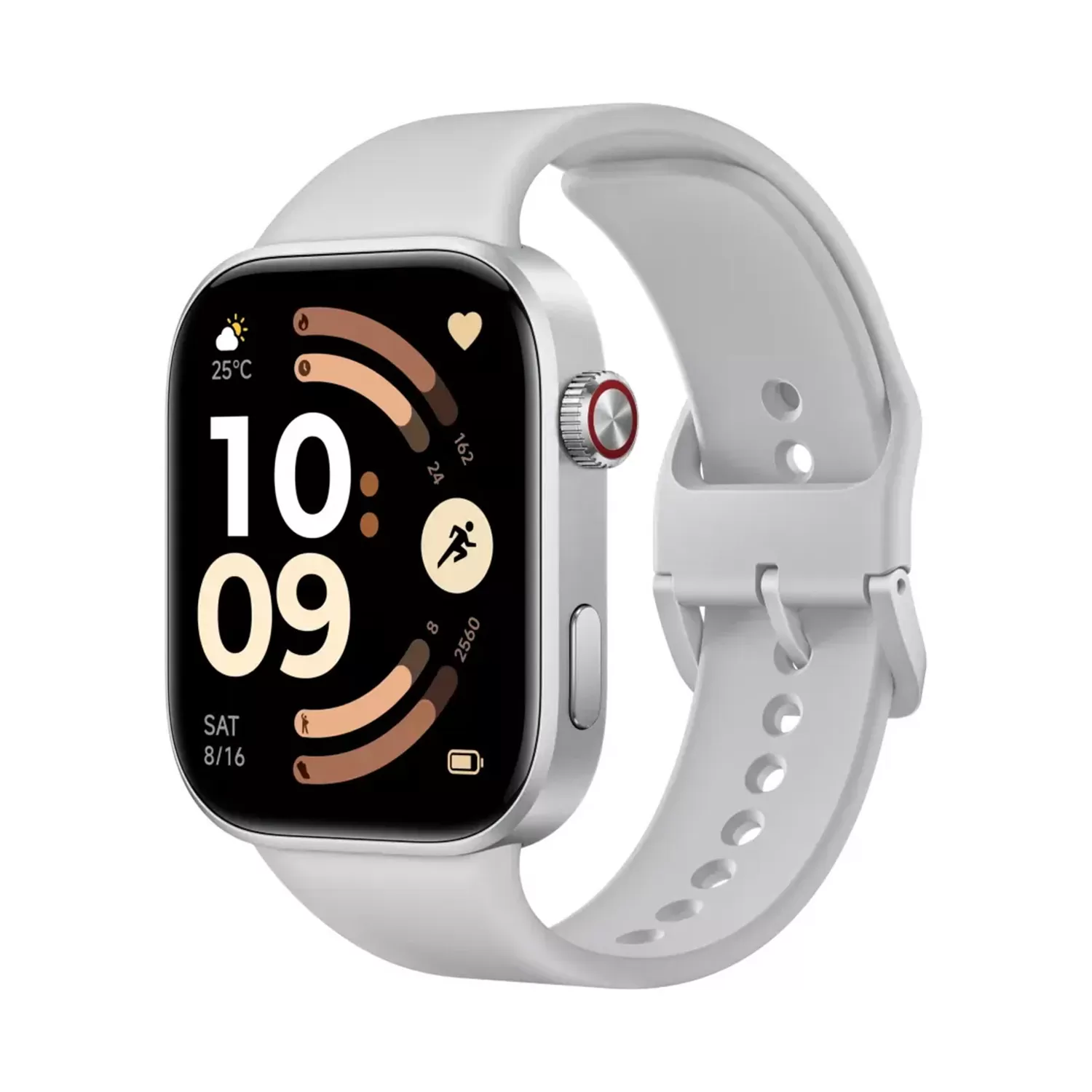 SMART WATCH XIAOMI REDMI WATCH 6 46,5MM 2.1in BHR08CUGL BT V 5.4 ΑΔΙΑΒΡΟΧΟ ΜΕ ΠΑΛΜΟΓΡΑΦΟ GREY GW - Image 2
