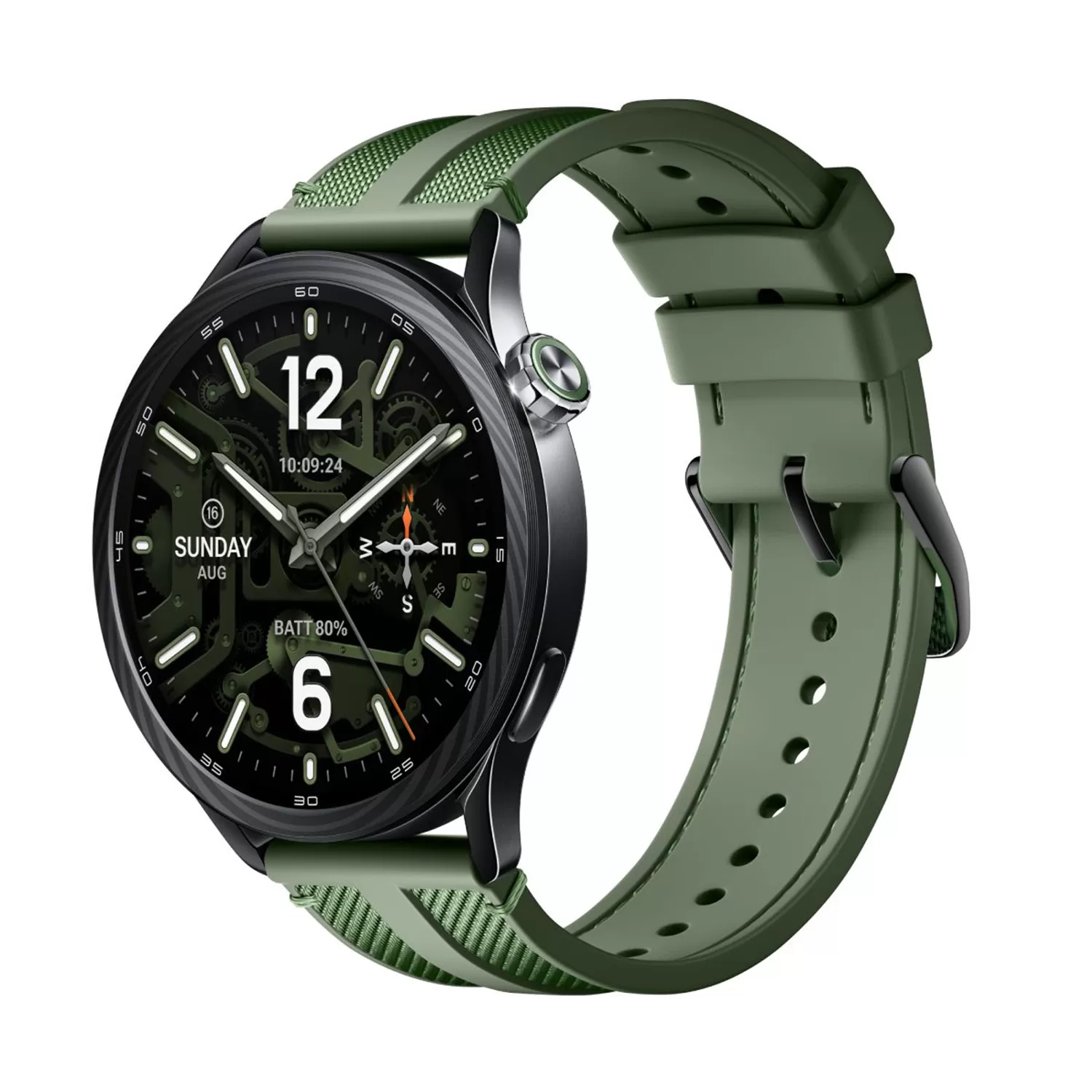 SMART WATCH XIAOMI S5 46MM 1.48in (BHR08IXGL) BT V 5.4 ΑΔΙΑΒΡΟΧΟ ΜΕ ΠΑΛΜΟΓΡΑΦΟ GREEN GW - Image 2