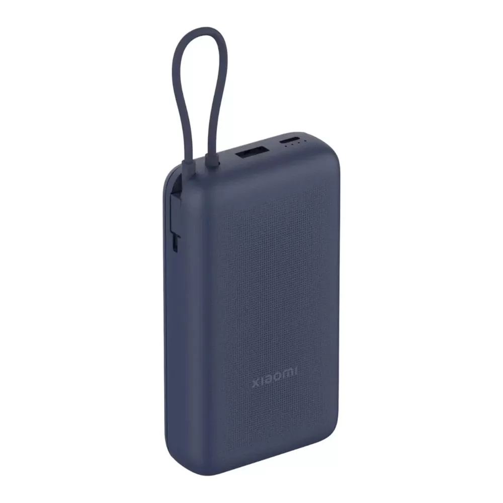 XIAOMI POWER BANK BHR8975GL 20000mAh 2 X 3A USB-TYPE C FAST CHARGE (INTEGRATED USB-C CABLE) 33W BLUE OR - Image 2